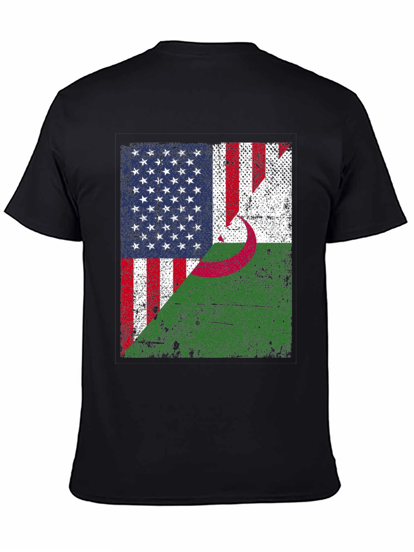 USA Algeria Flag T-Shirt Patriotic Pride