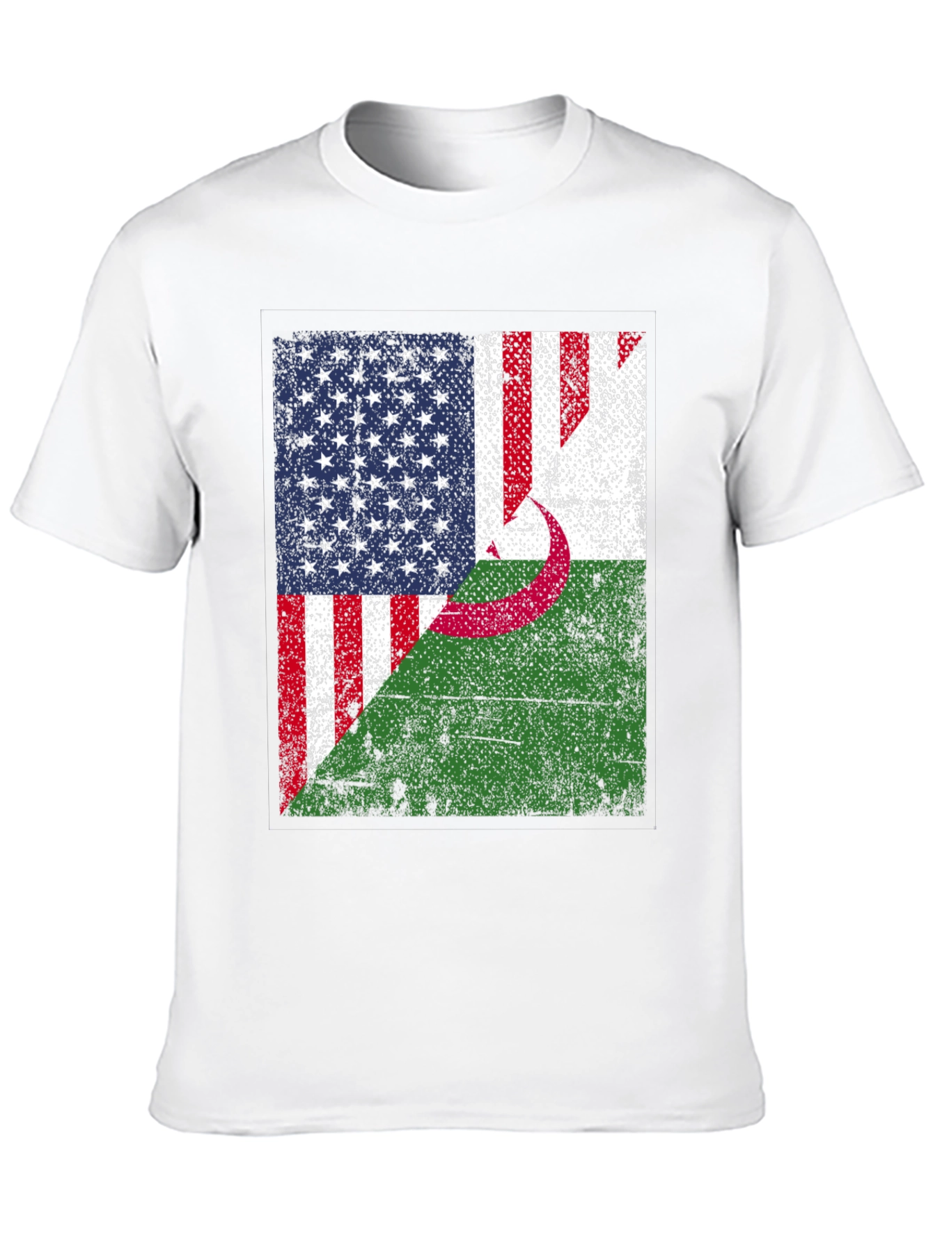 USA Algeria Flag T-Shirt Patriotic Pride