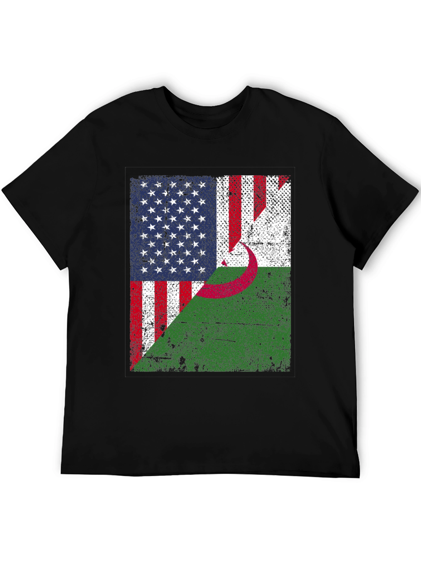 USA Algeria Flag T-Shirt Patriotic Pride