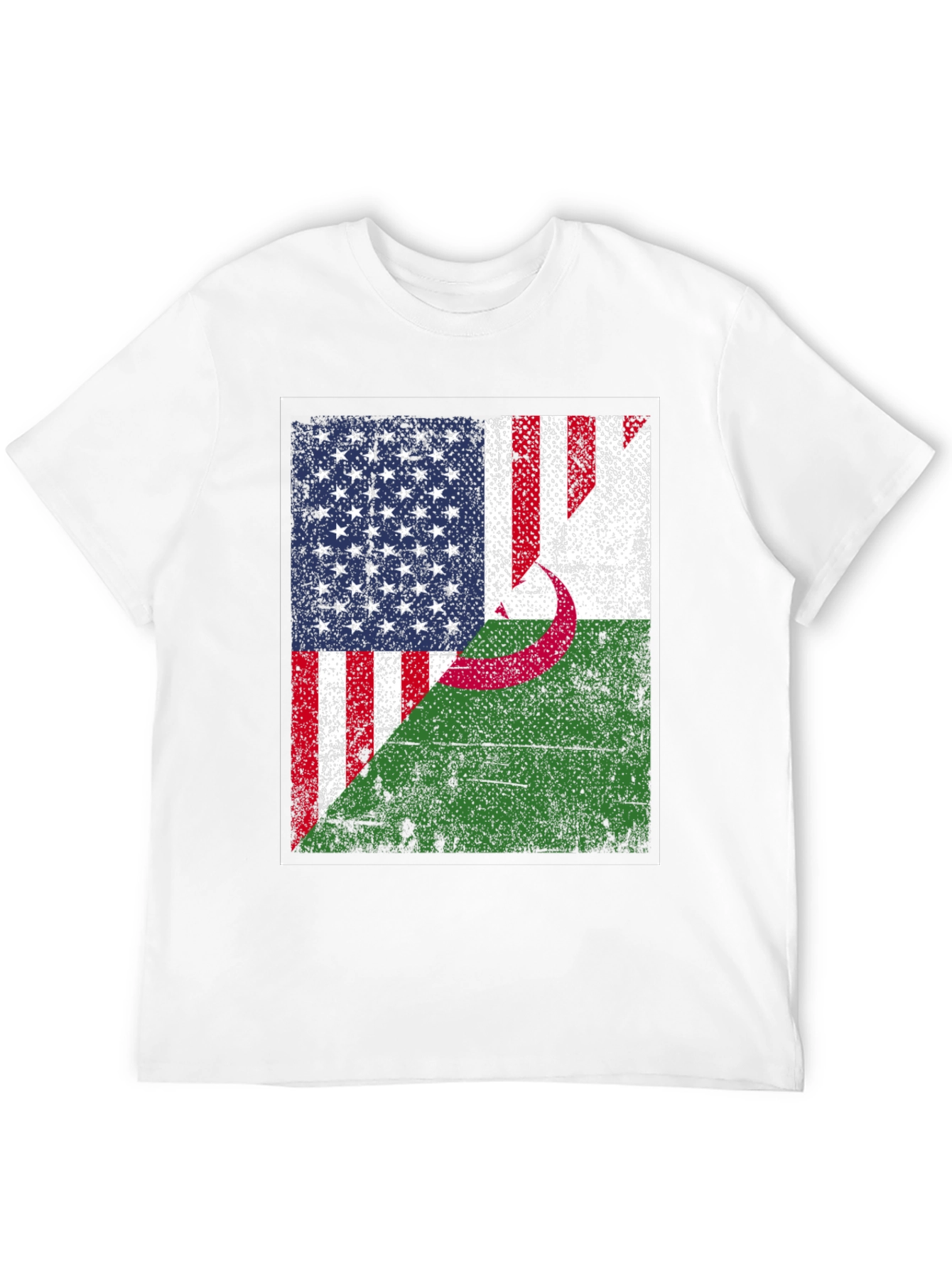 USA Algeria Flag T-Shirt Patriotic Pride