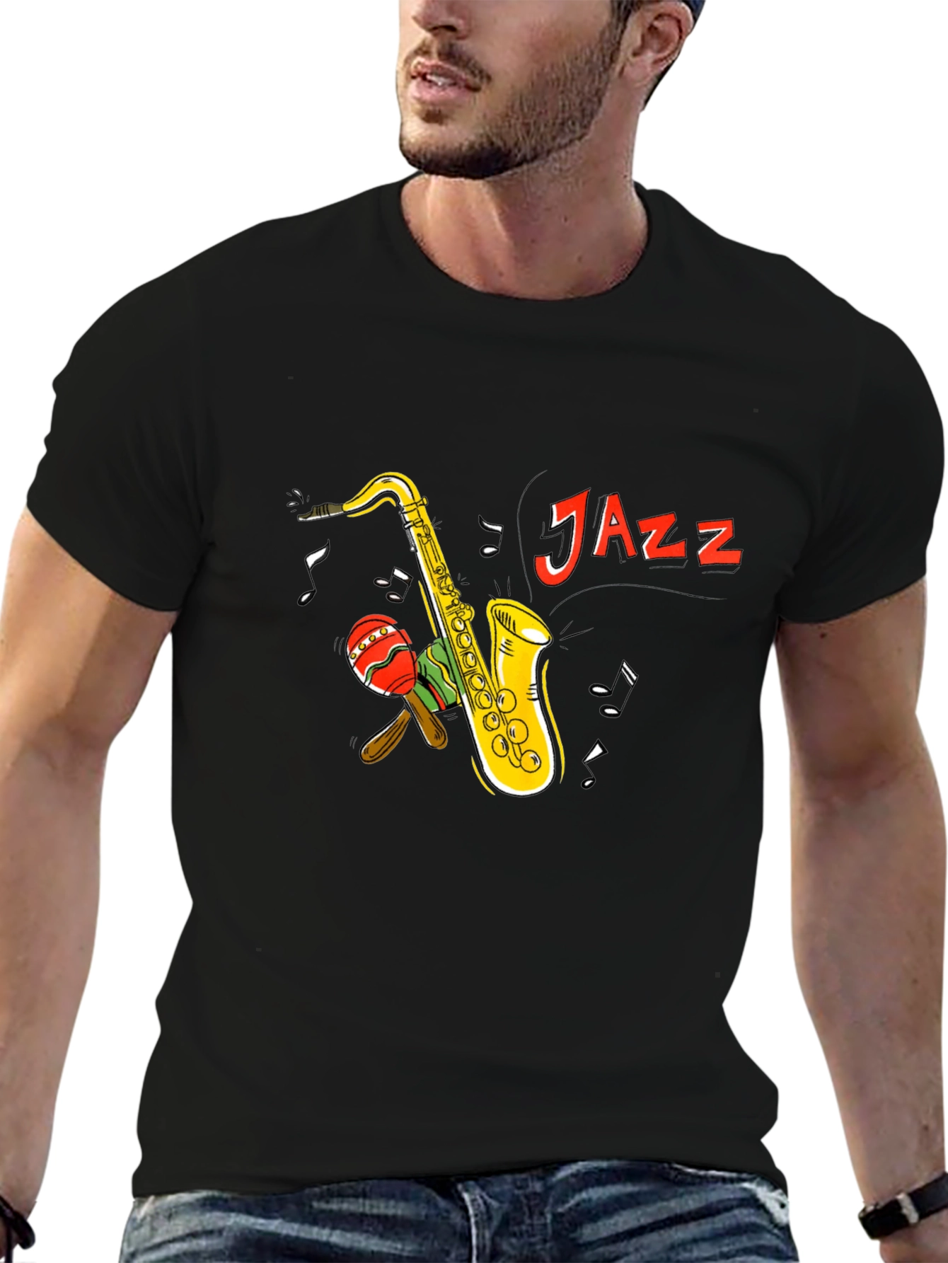 Jazz Saxophone Graphic T-Shirt