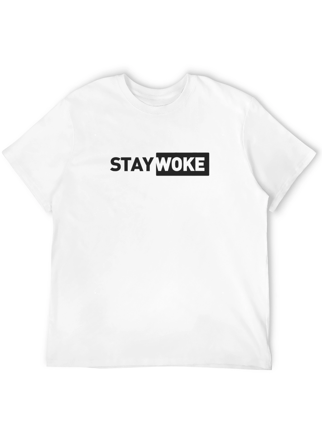 Stay Woke Black Graphic Tee