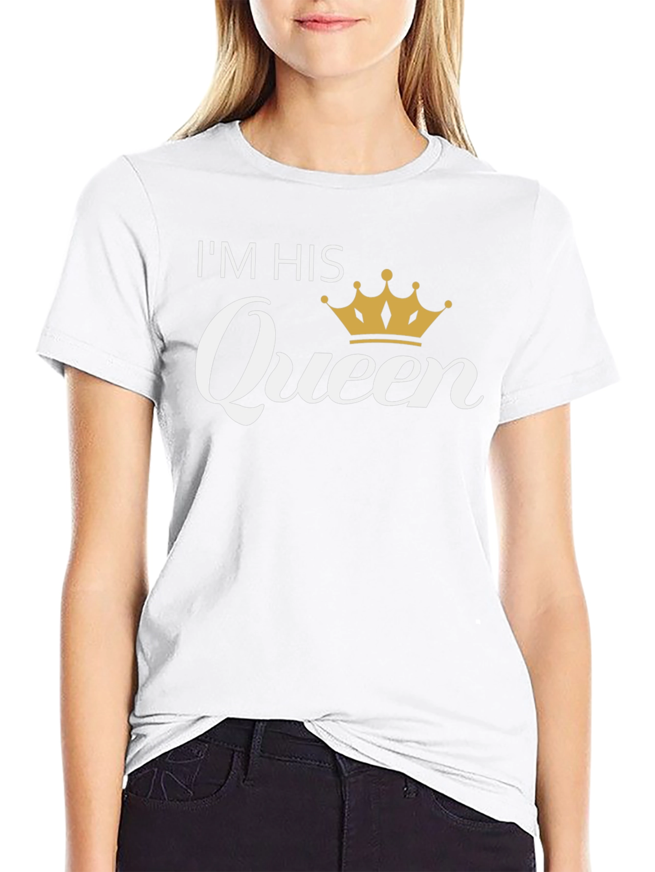 Im His Queen Black T-Shirt