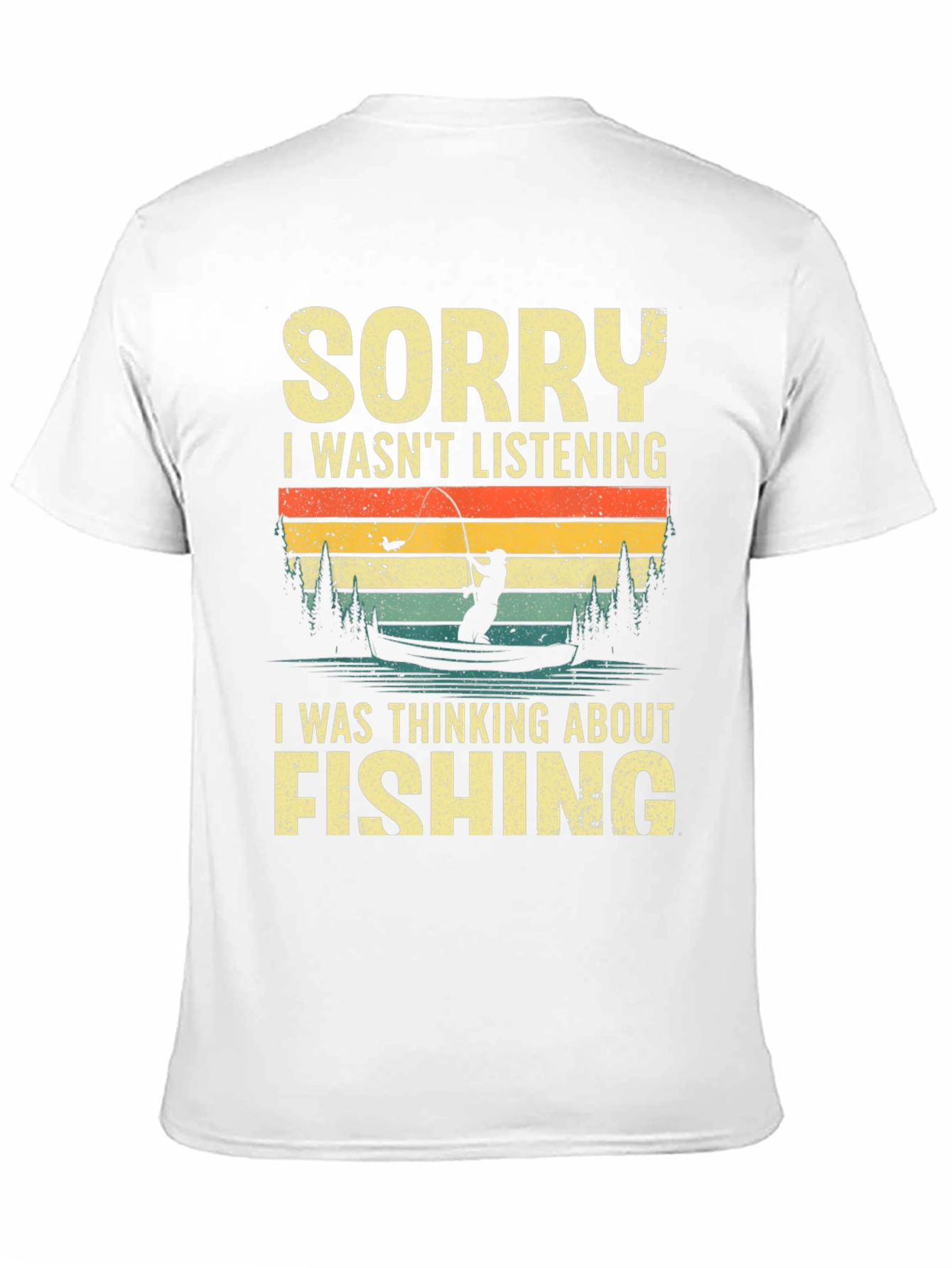 Sorry Fishing Graphic T-Shirt