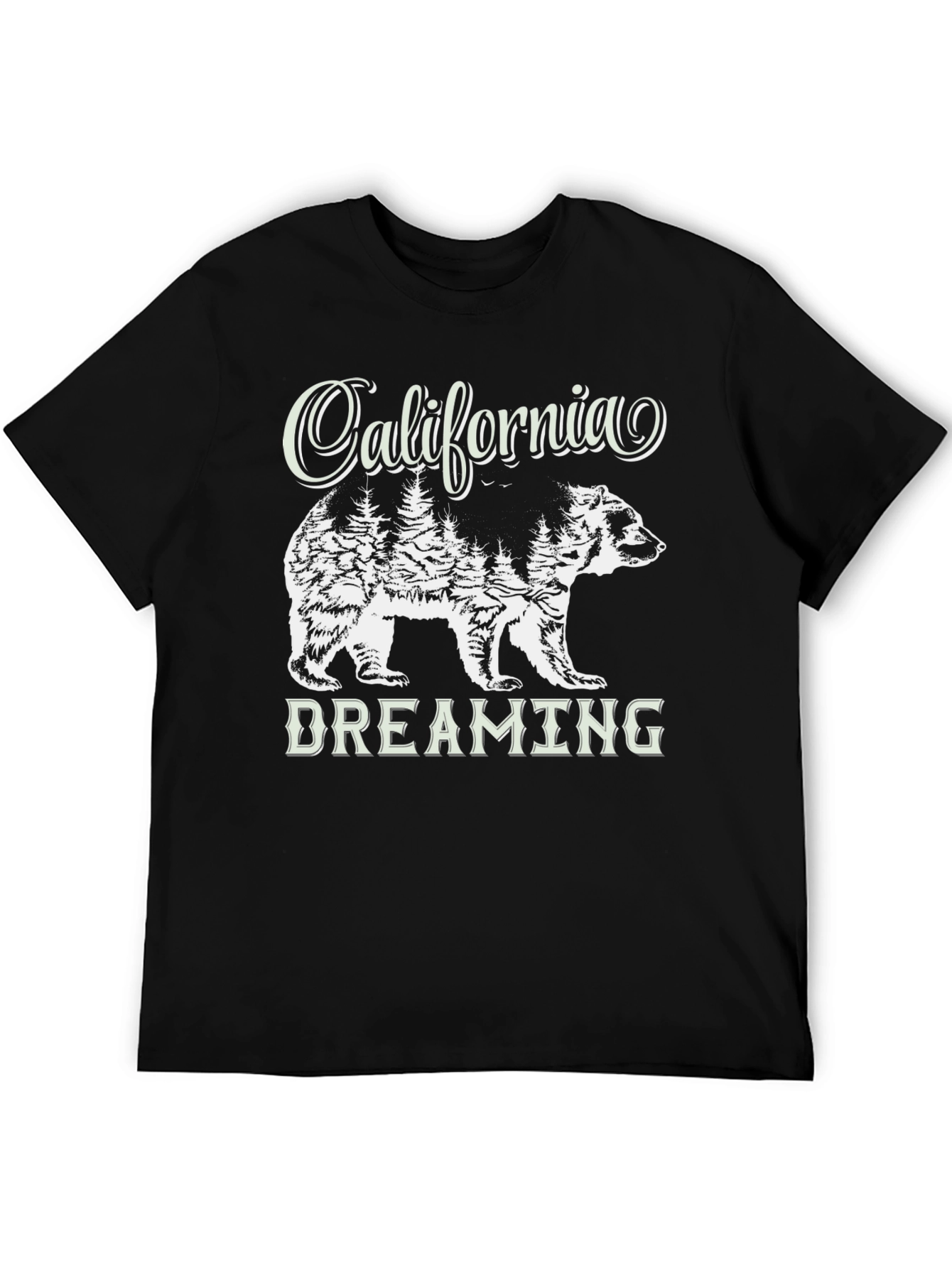 California Dreaming Bear Graphic T-Shirt