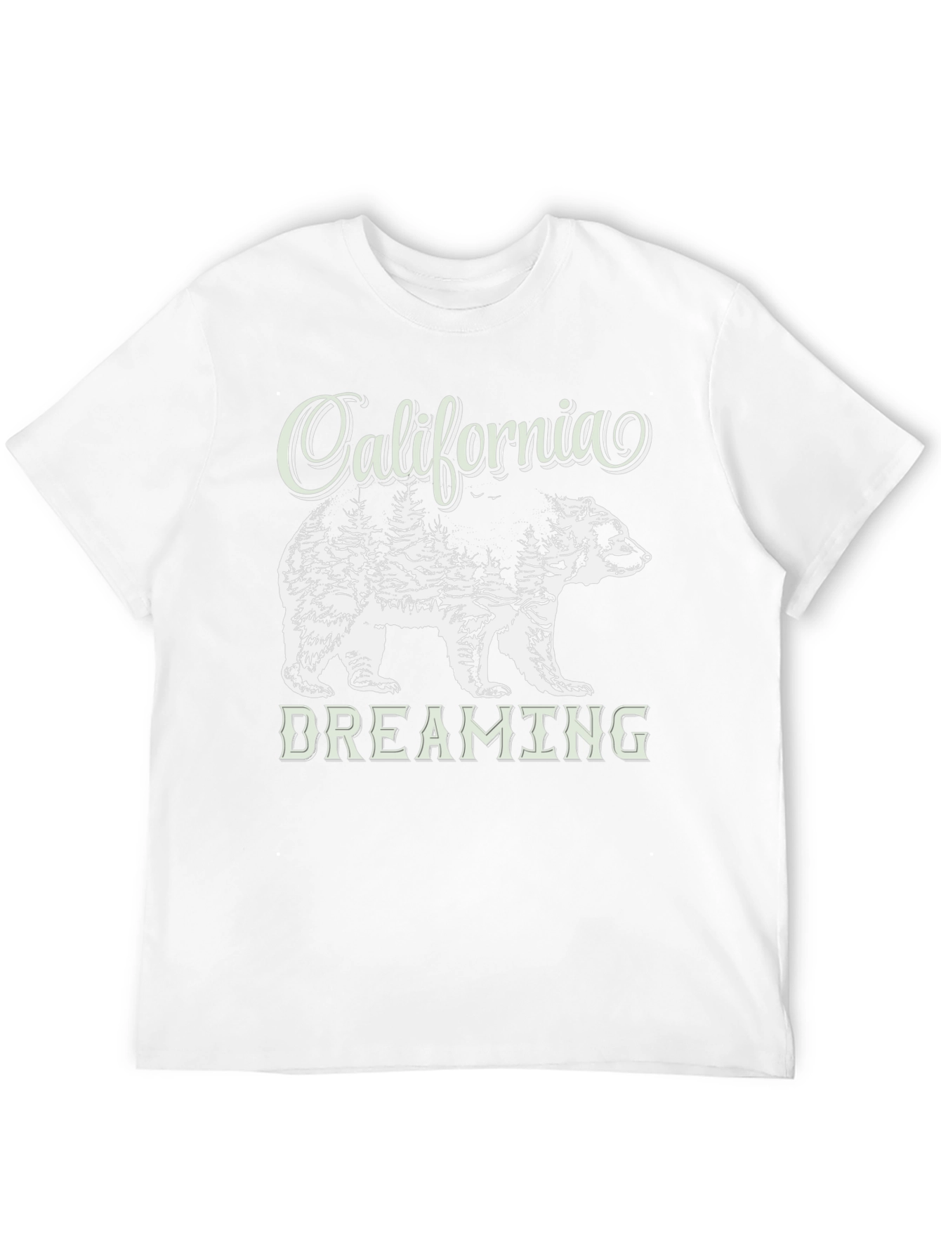 California Dreaming Bear Graphic T-Shirt