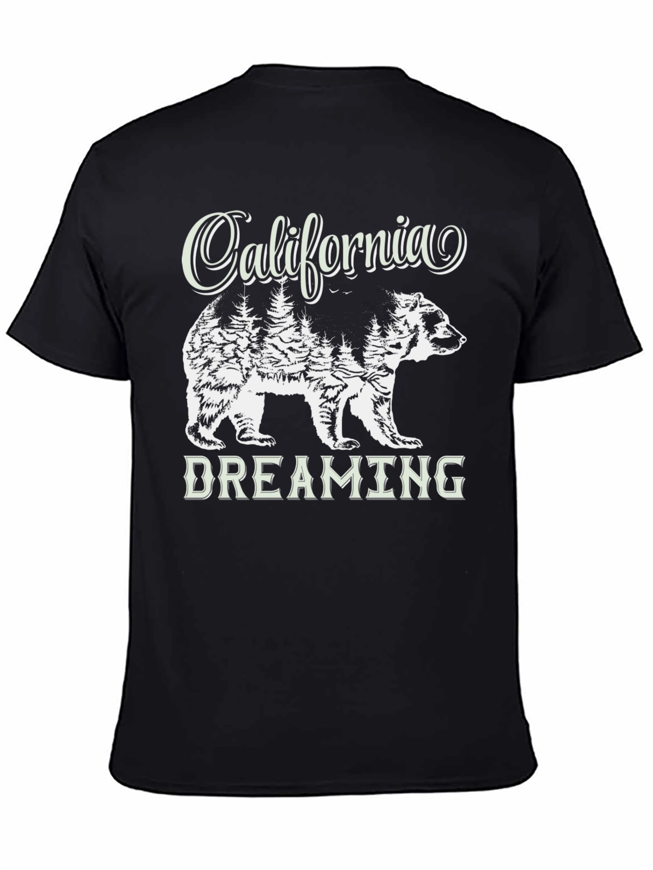 California Dreaming Bear Graphic T-Shirt