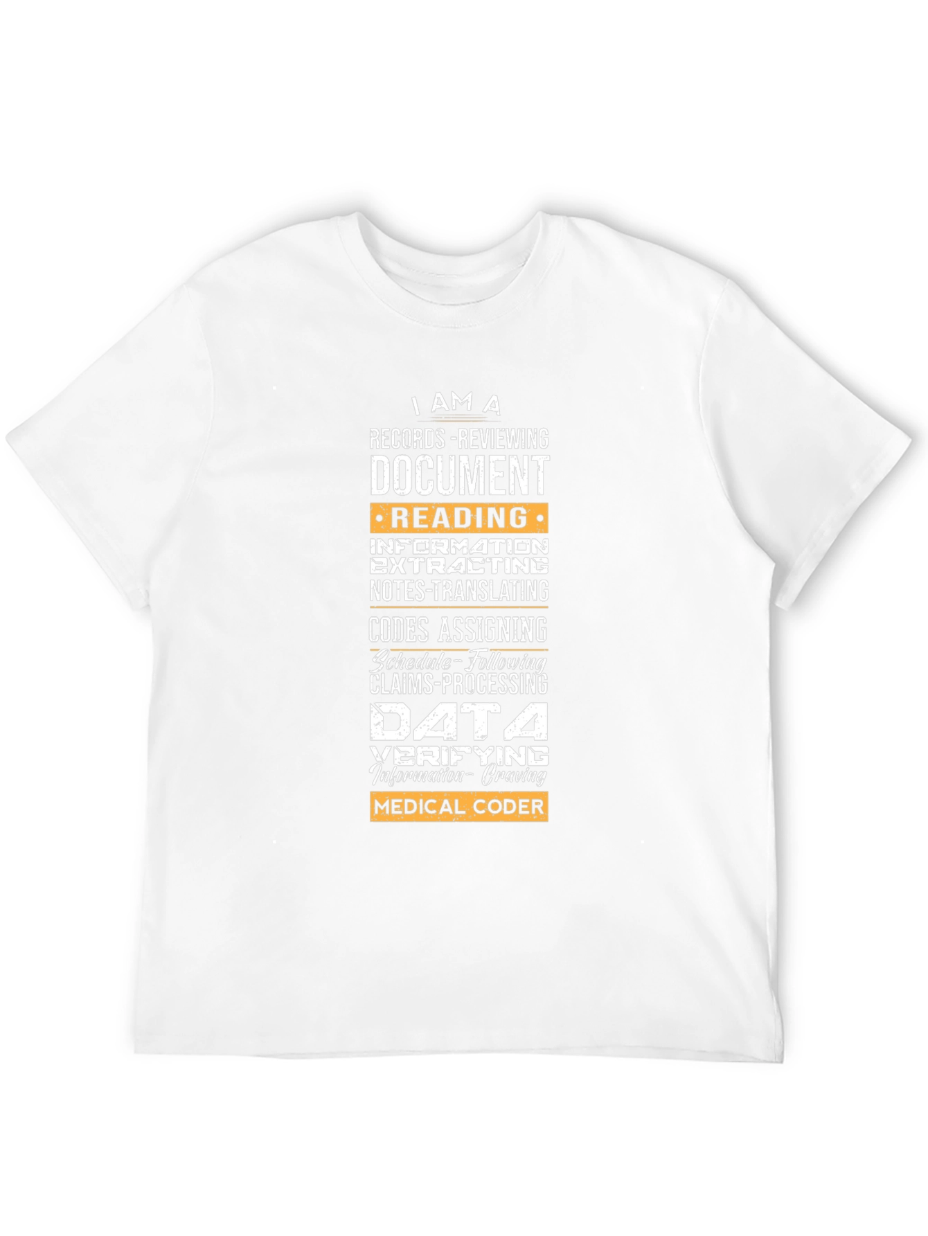 Medical Coder Graphic T-Shirt - Data Verifying