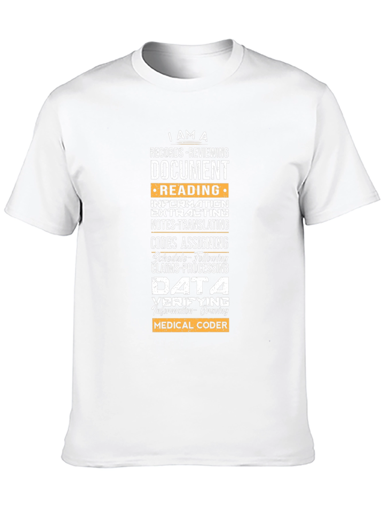 Medical Coder Graphic T-Shirt - Data Verifying