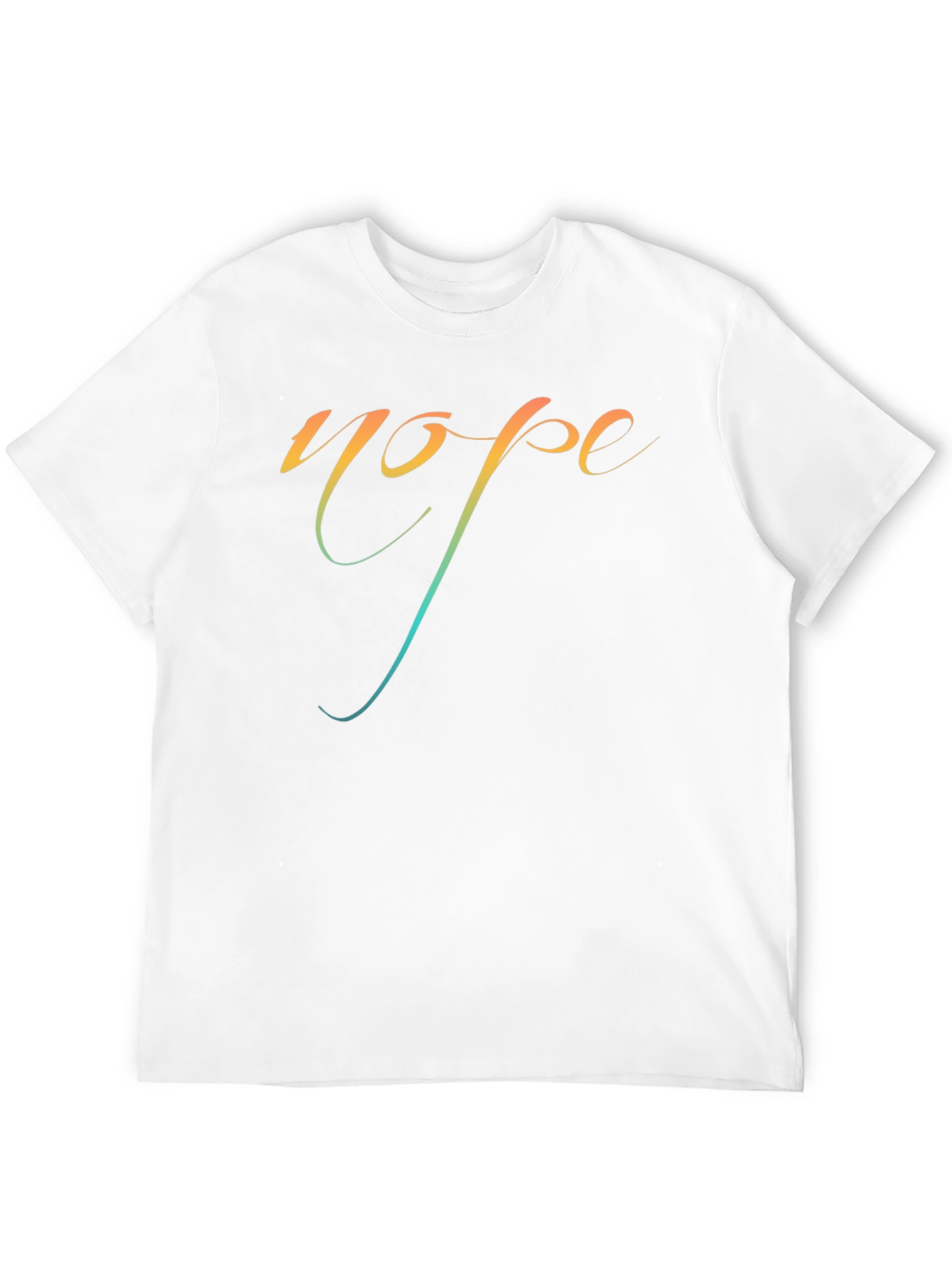 Gradient Hope Graphic Black T-Shirt