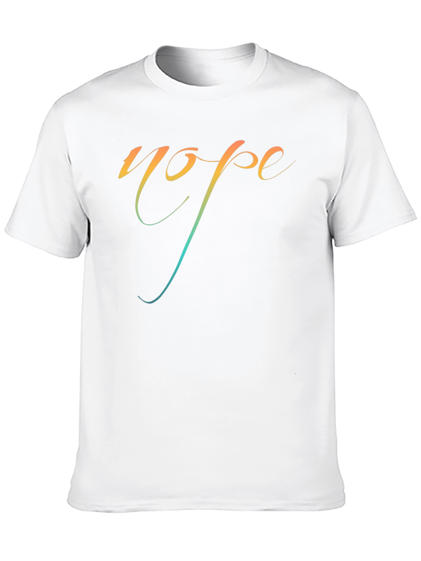 Gradient Hope Graphic Black T-Shirt