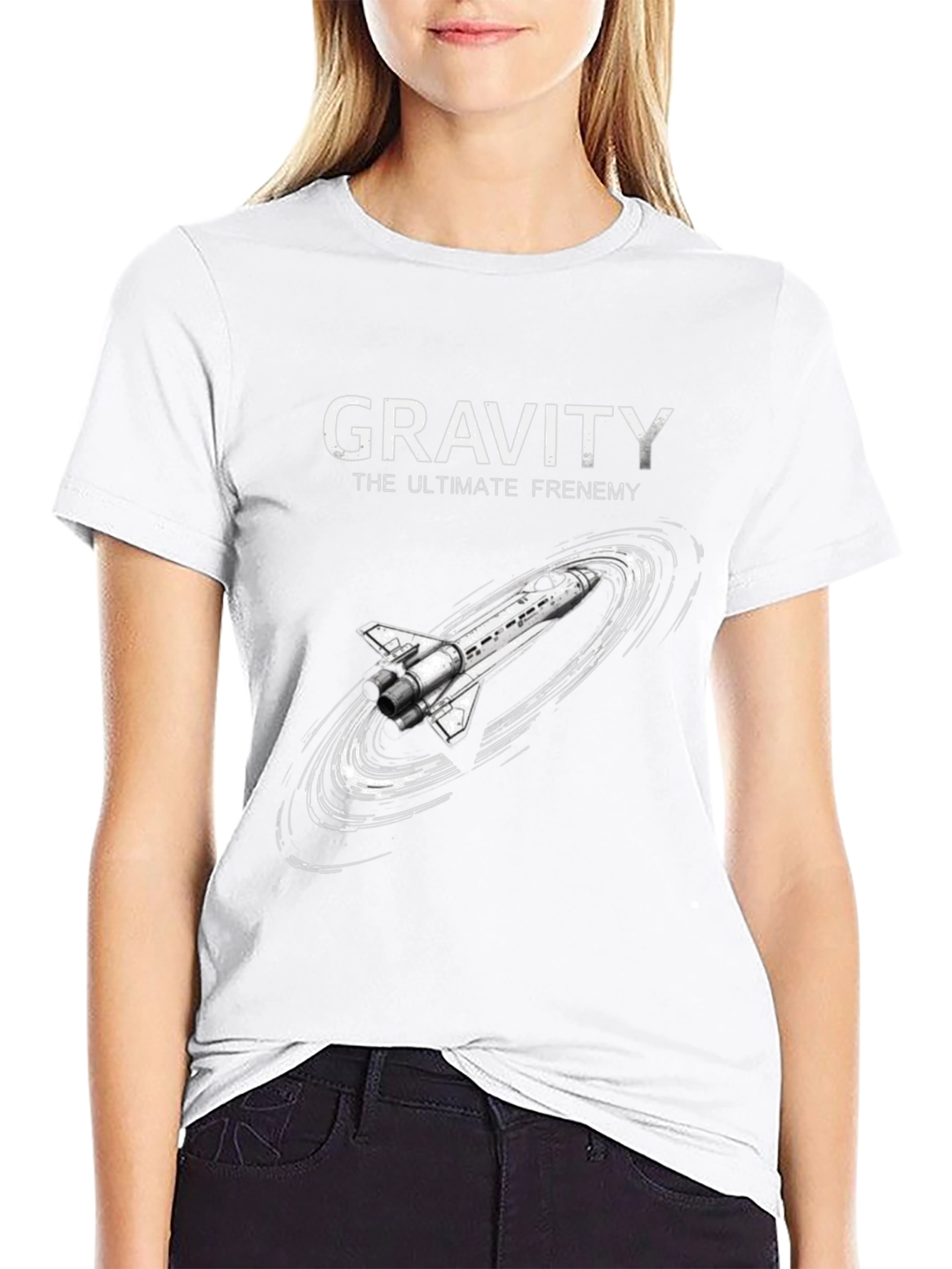 Gravity The Ultimate Frenemy Space Shuttle T-Shirt