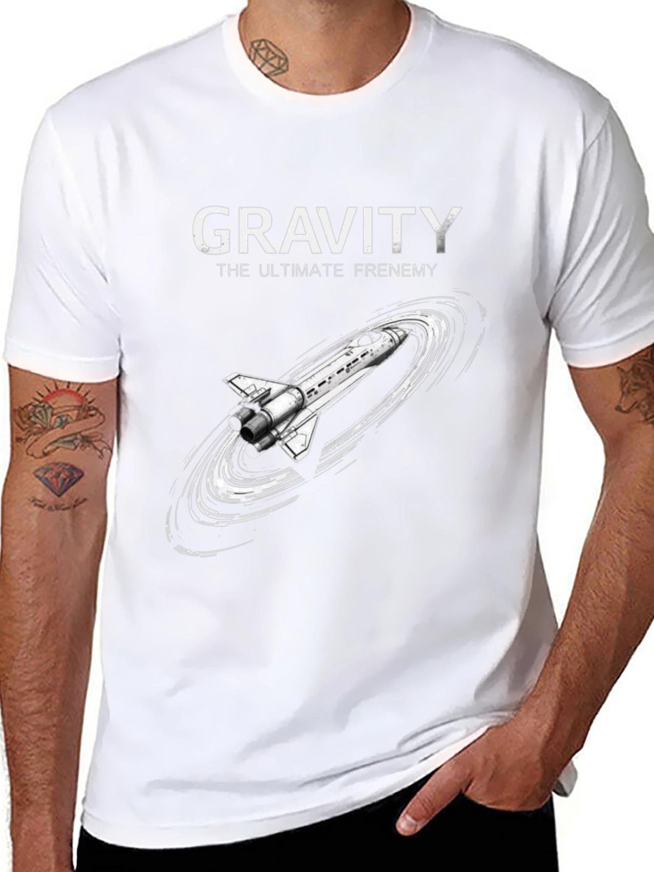 Gravity The Ultimate Frenemy Space Shuttle T-Shirt