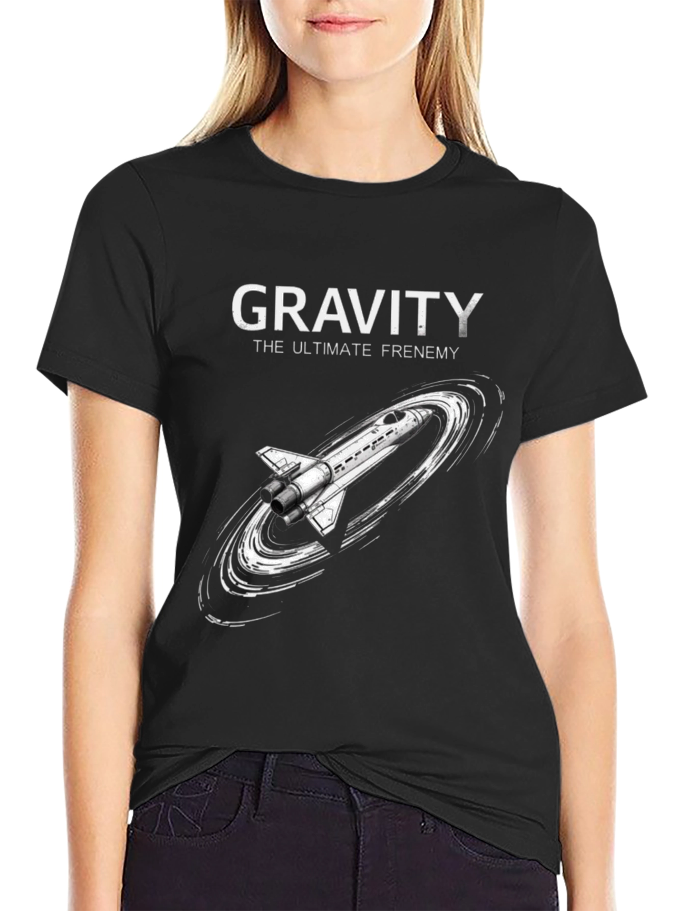 Gravity The Ultimate Frenemy Space Shuttle T-Shirt