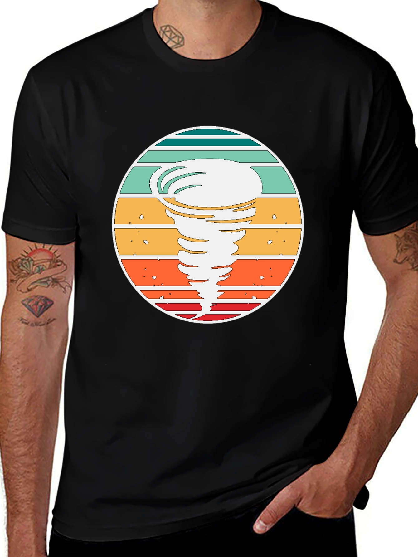 Retro Tornado T-Shirt - Stylish Weather Graphic Tee