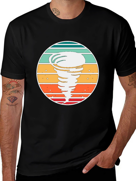 Retro Tornado T-Shirt - Stylish Weather Graphic Tee