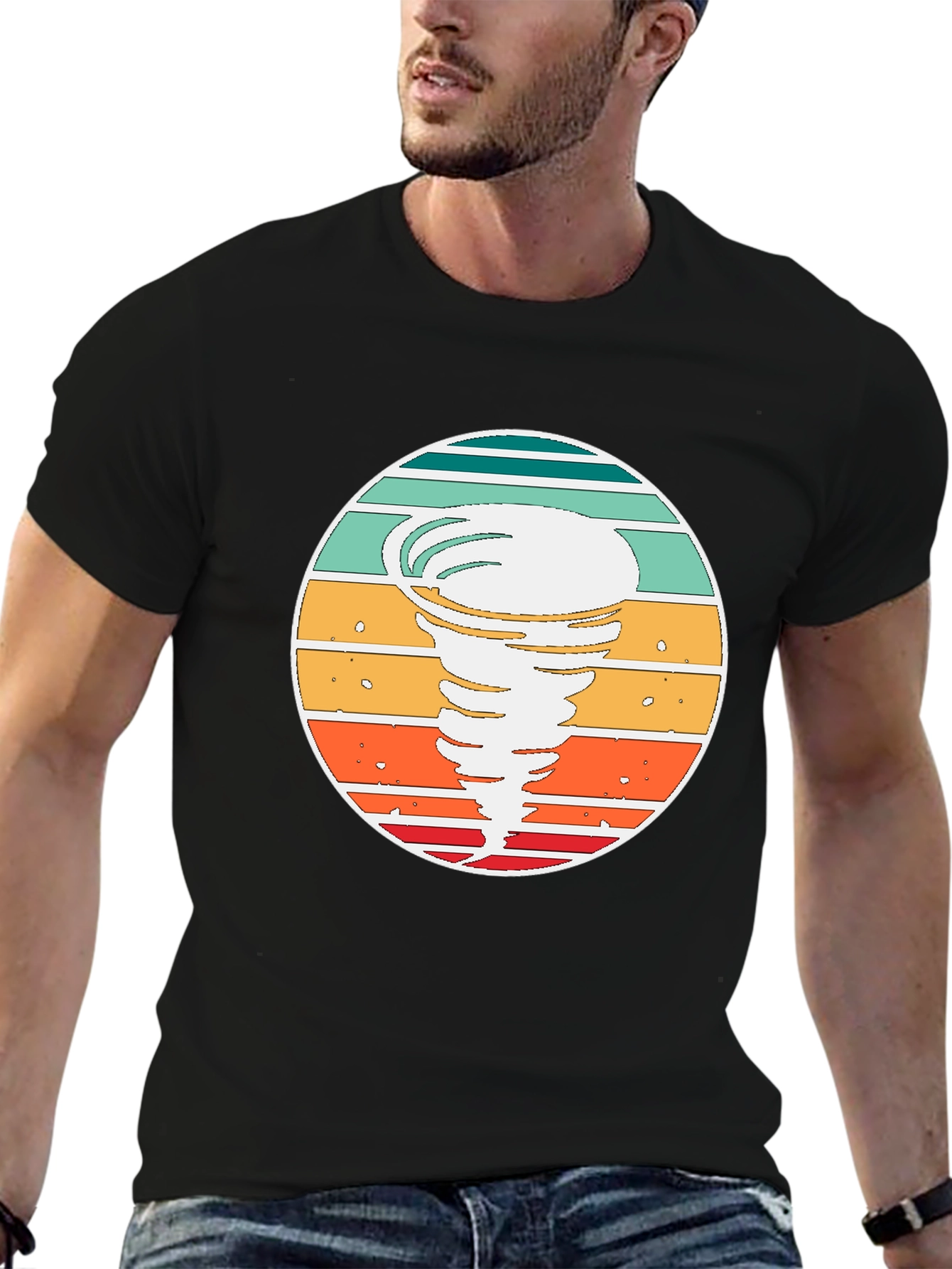 Retro Tornado T-Shirt - Stylish Weather Graphic Tee
