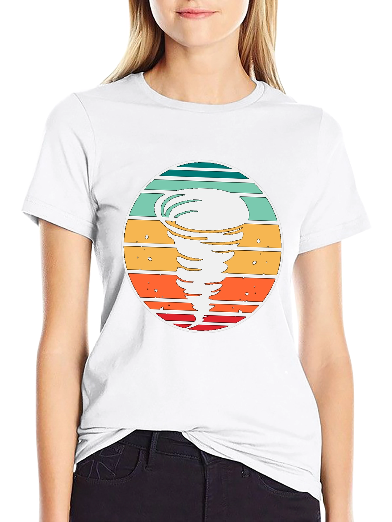 Retro Tornado T-Shirt - Stylish Weather Graphic Tee