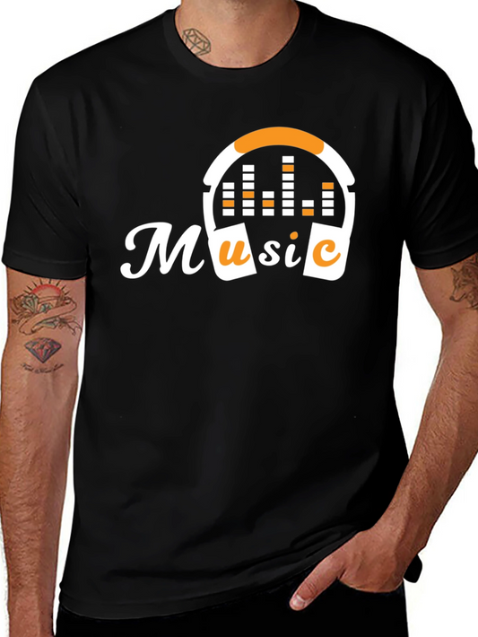 Music Headphones T-Shirt - Stylish Graphic Tee