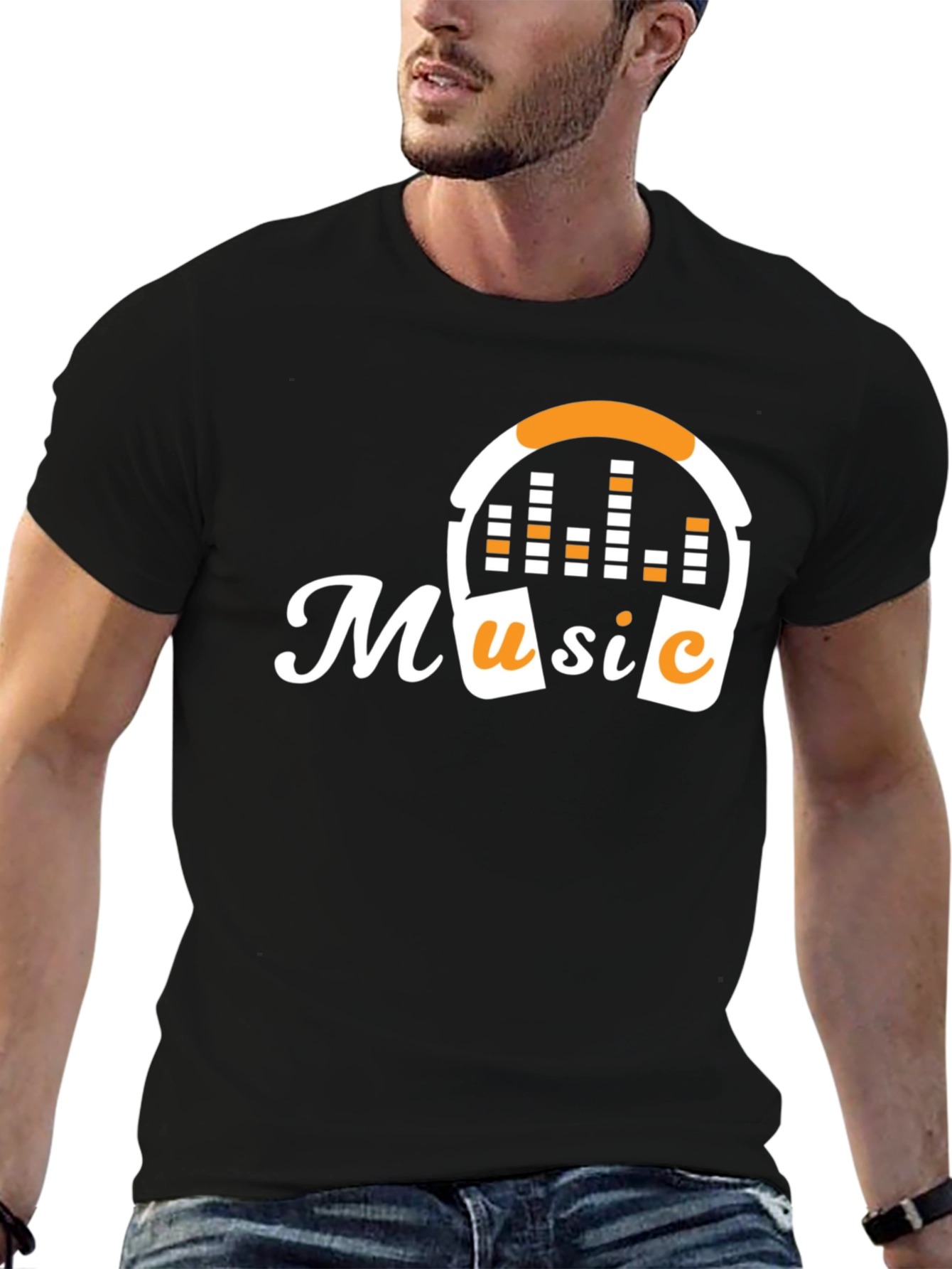 Music Headphones T-Shirt - Stylish Graphic Tee