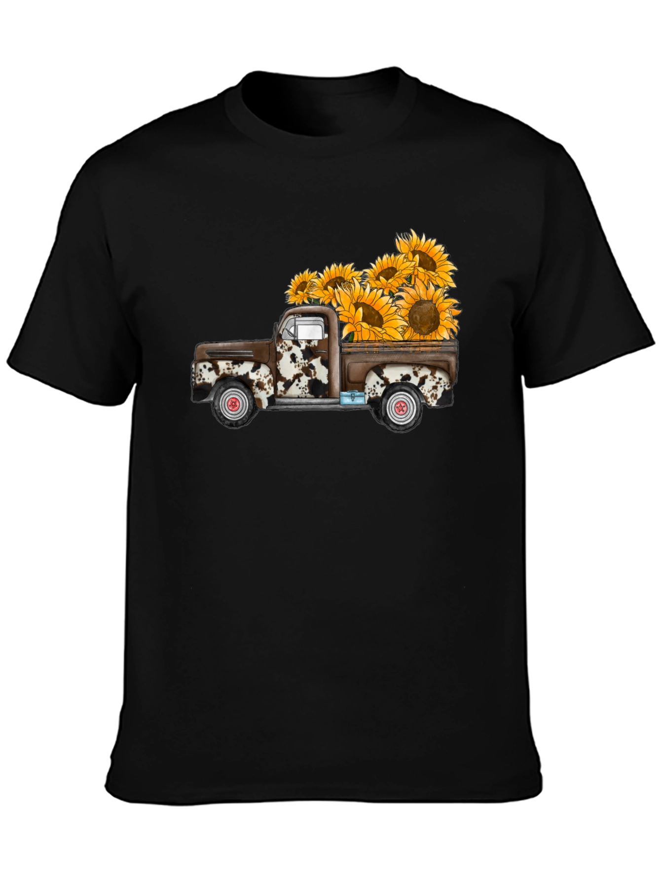 Sunflower Truck Graphic Tee - Casual Comfort