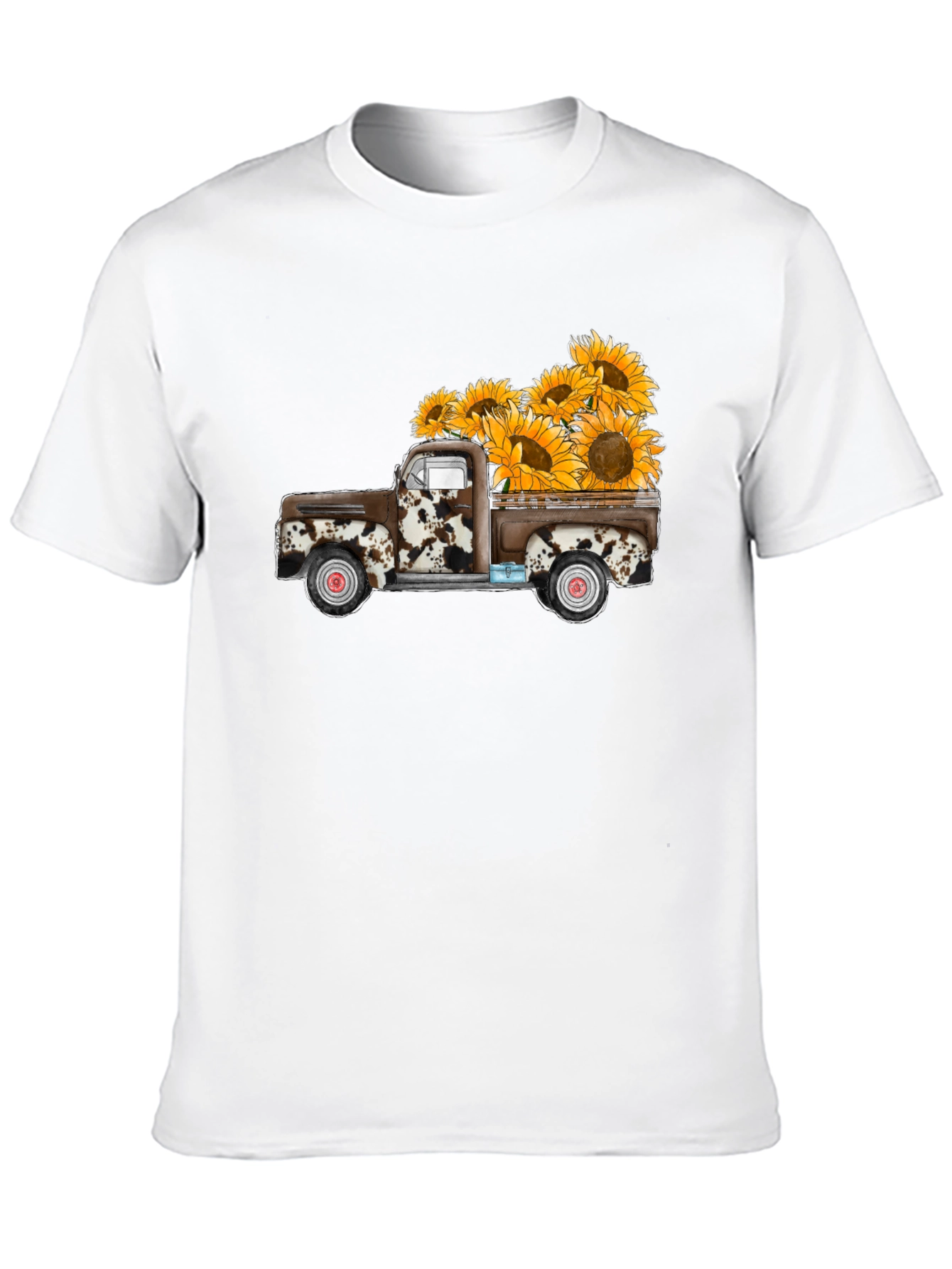 Sunflower Truck Graphic Tee - Casual Comfort