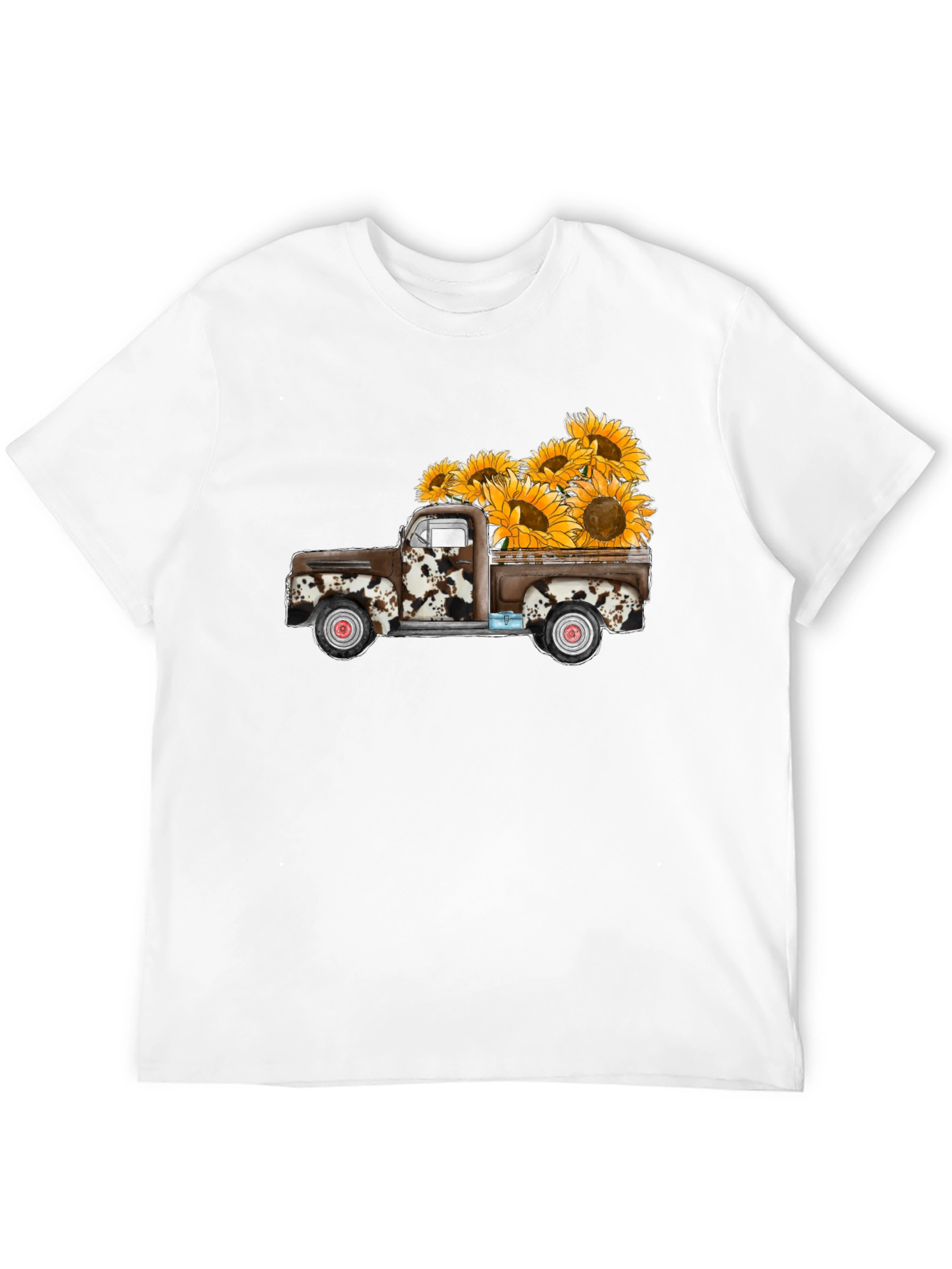 Sunflower Truck Graphic Tee - Casual Comfort