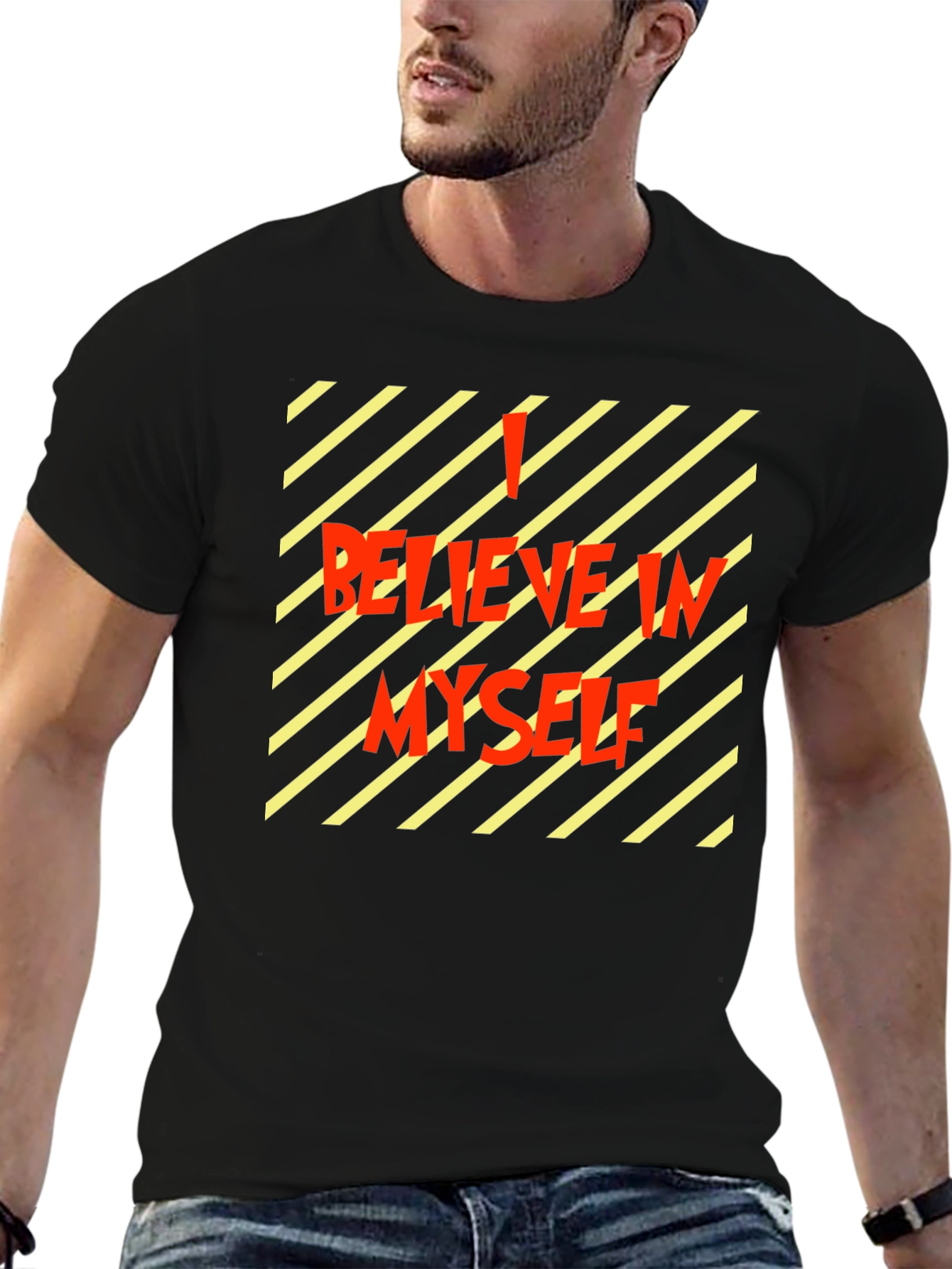 Believe in Myself Graphic T-Shirt - Black