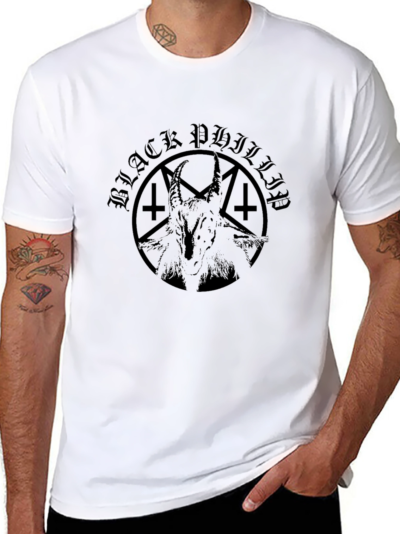 Black Philip Tee - Satanic Goat Graphic