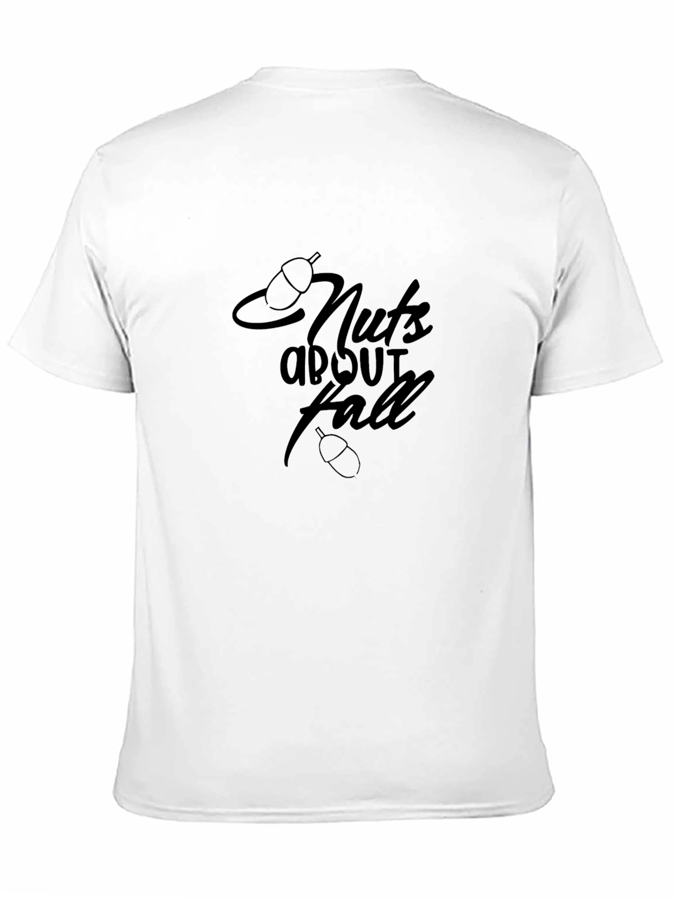 Nuts About Fall Black Graphic T-Shirt