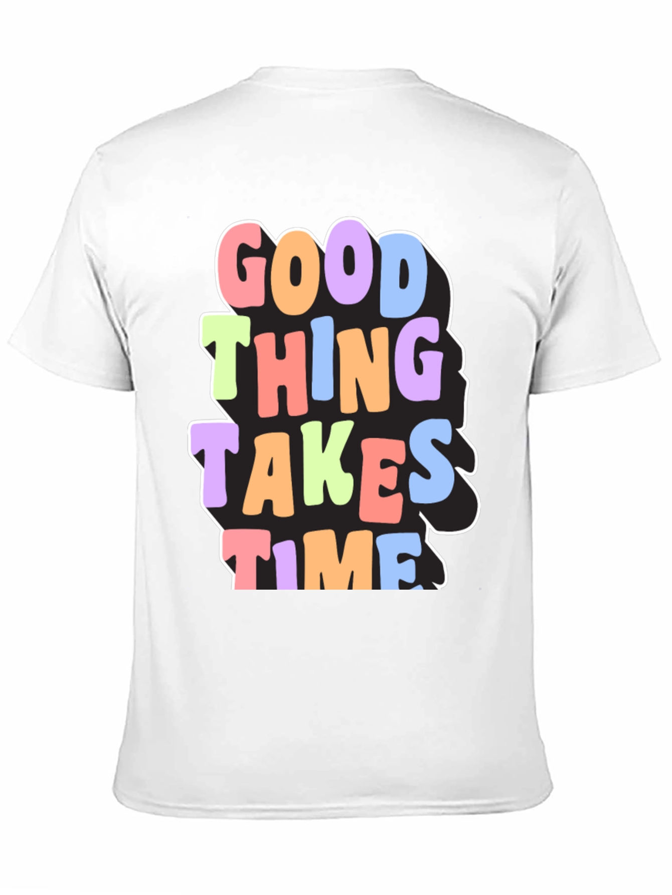 Good Things Take Time Graphic Tee - Black
