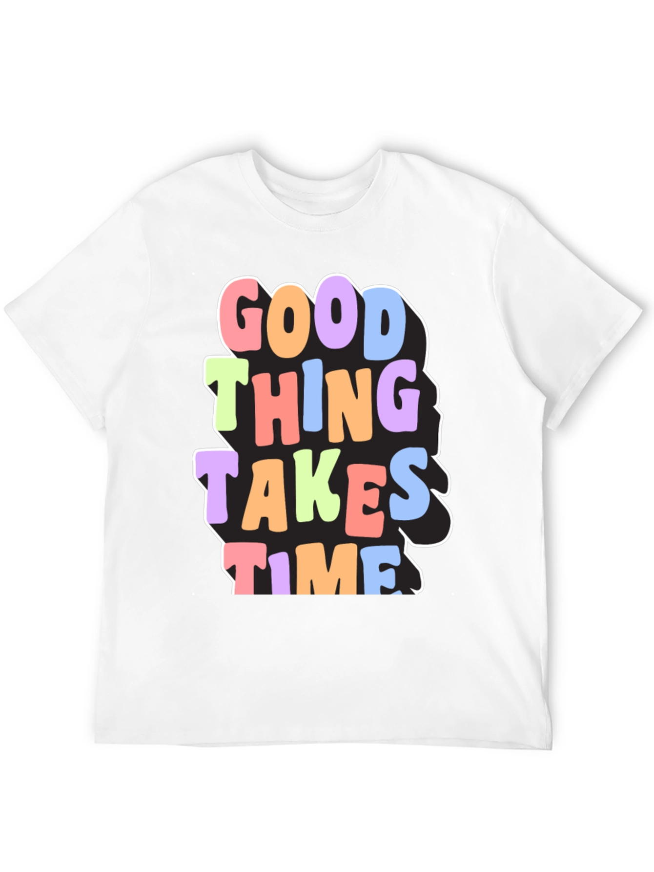 Good Things Take Time Graphic Tee - Black