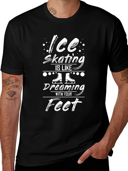 Ice Skating Dreaming Feet Graphic Tee
