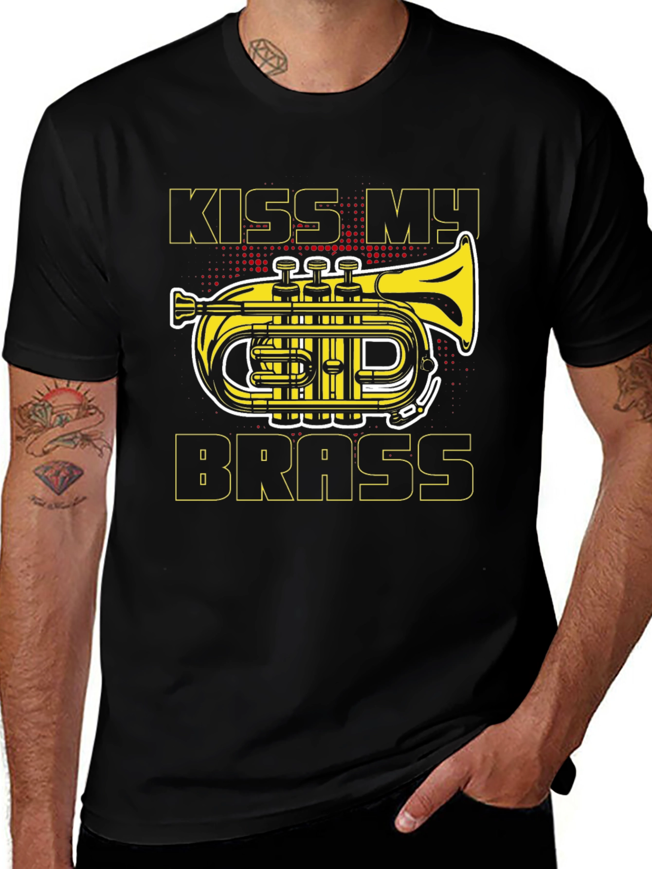 Kiss My Brass T-Shirt - Musician Funny Tee