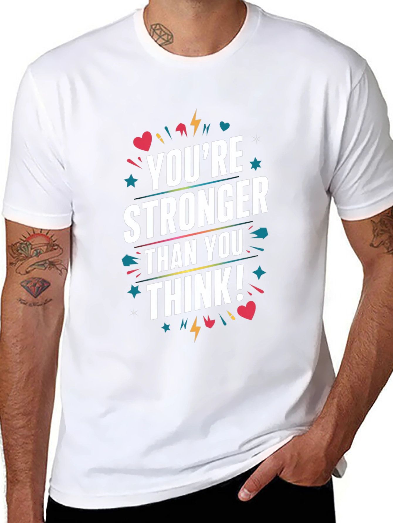 Motivational Youre Stronger Than You Think Graphic Tee