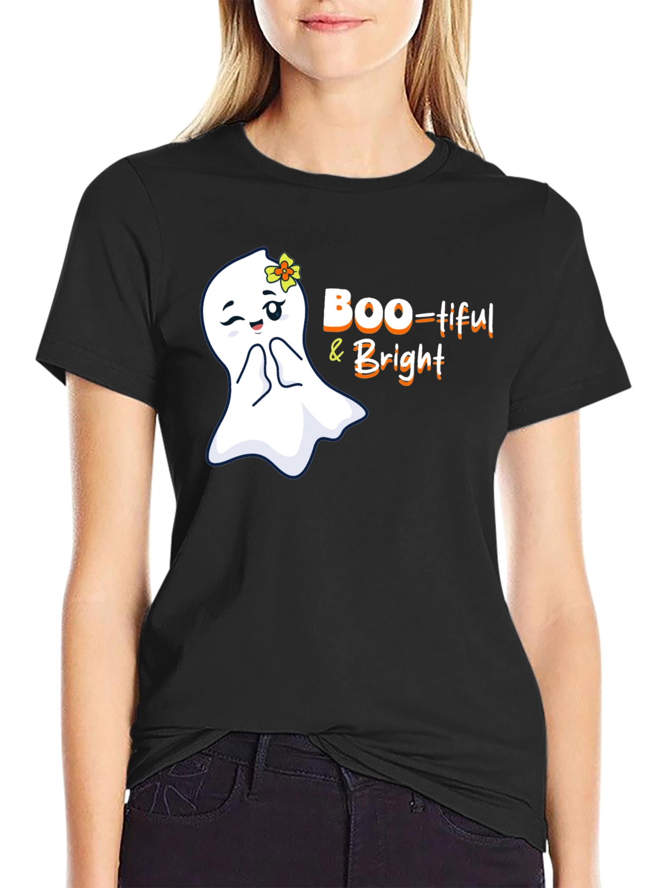 Boo-tiful & Bright Halloween Graphic Tee