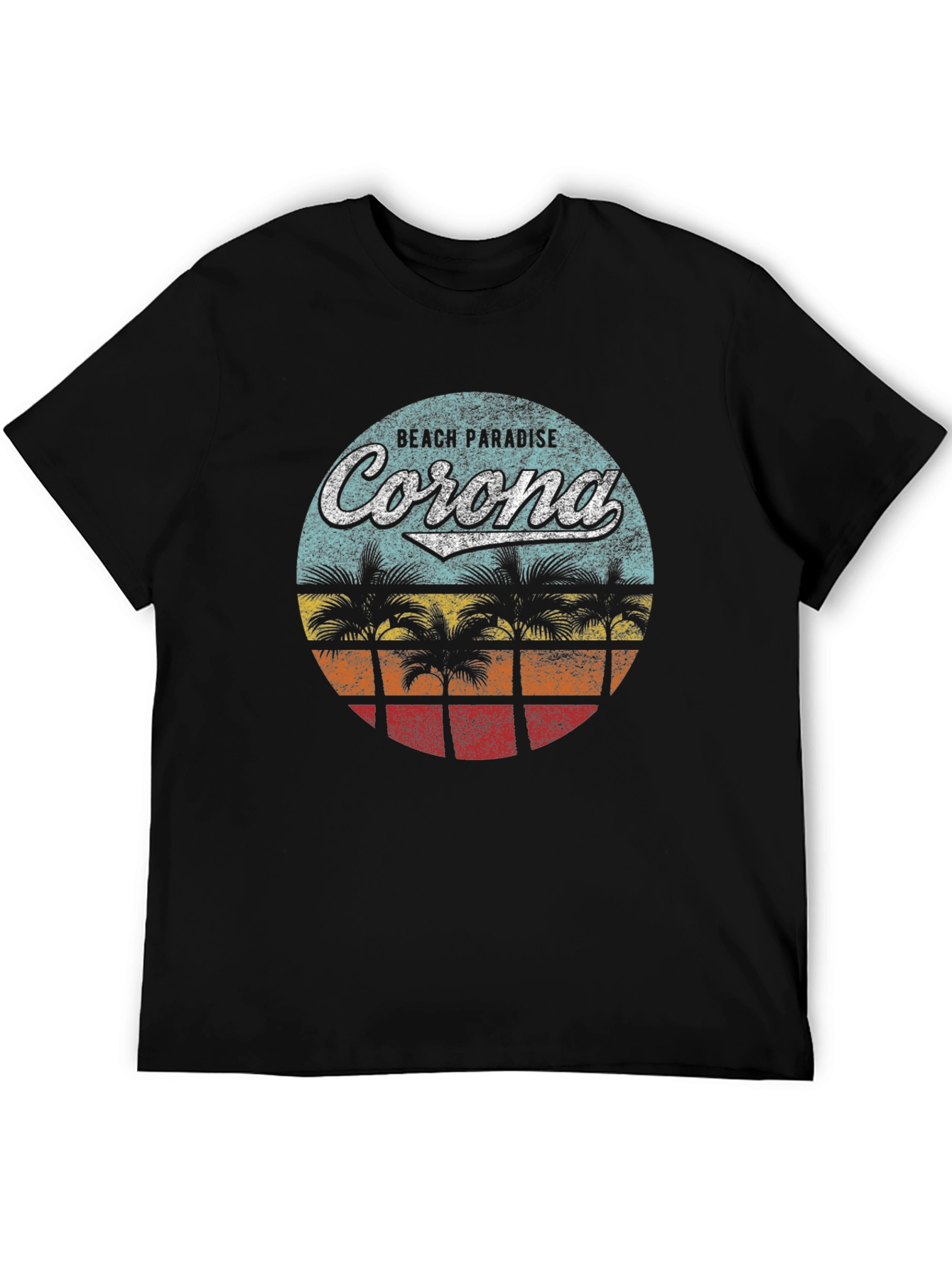 Retro Corona Beach Paradise Graphic T-Shirt