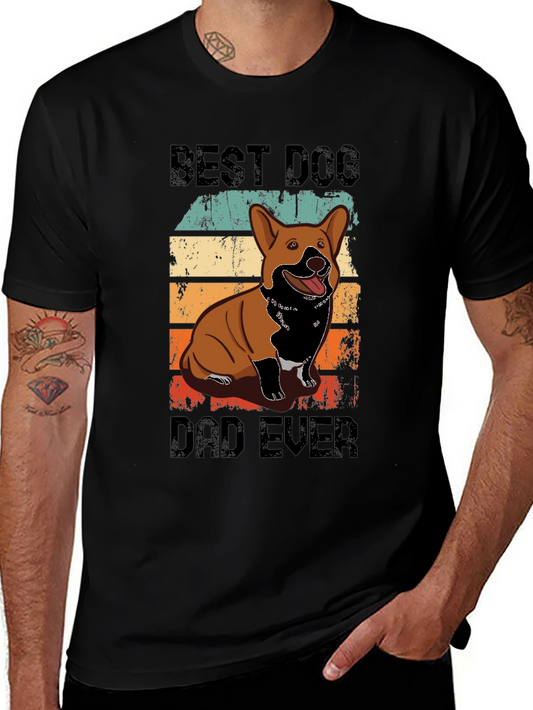Best Dog Dad Ever T-Shirt - Corgi