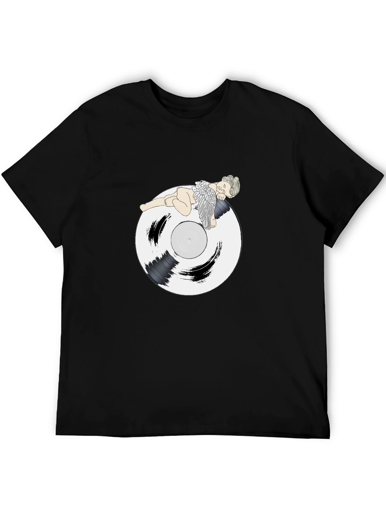 Angel Vinyl Record Graphic T-Shirt