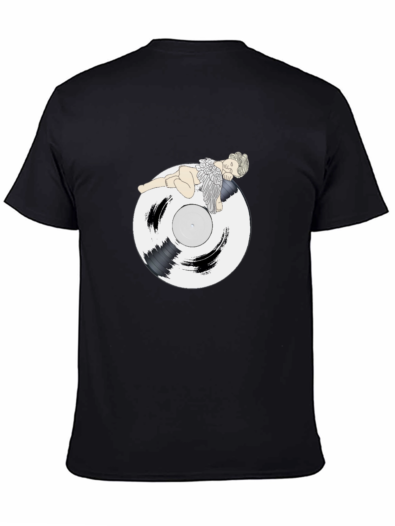 Angel Vinyl Record Graphic T-Shirt