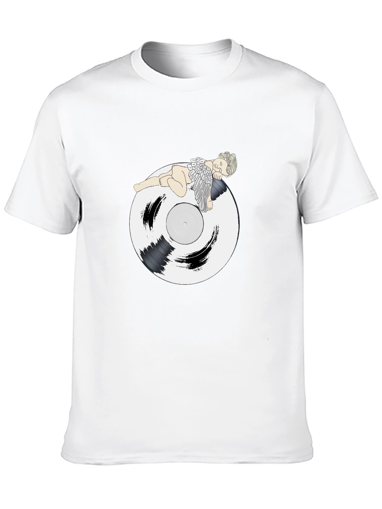 Angel Vinyl Record Graphic T-Shirt