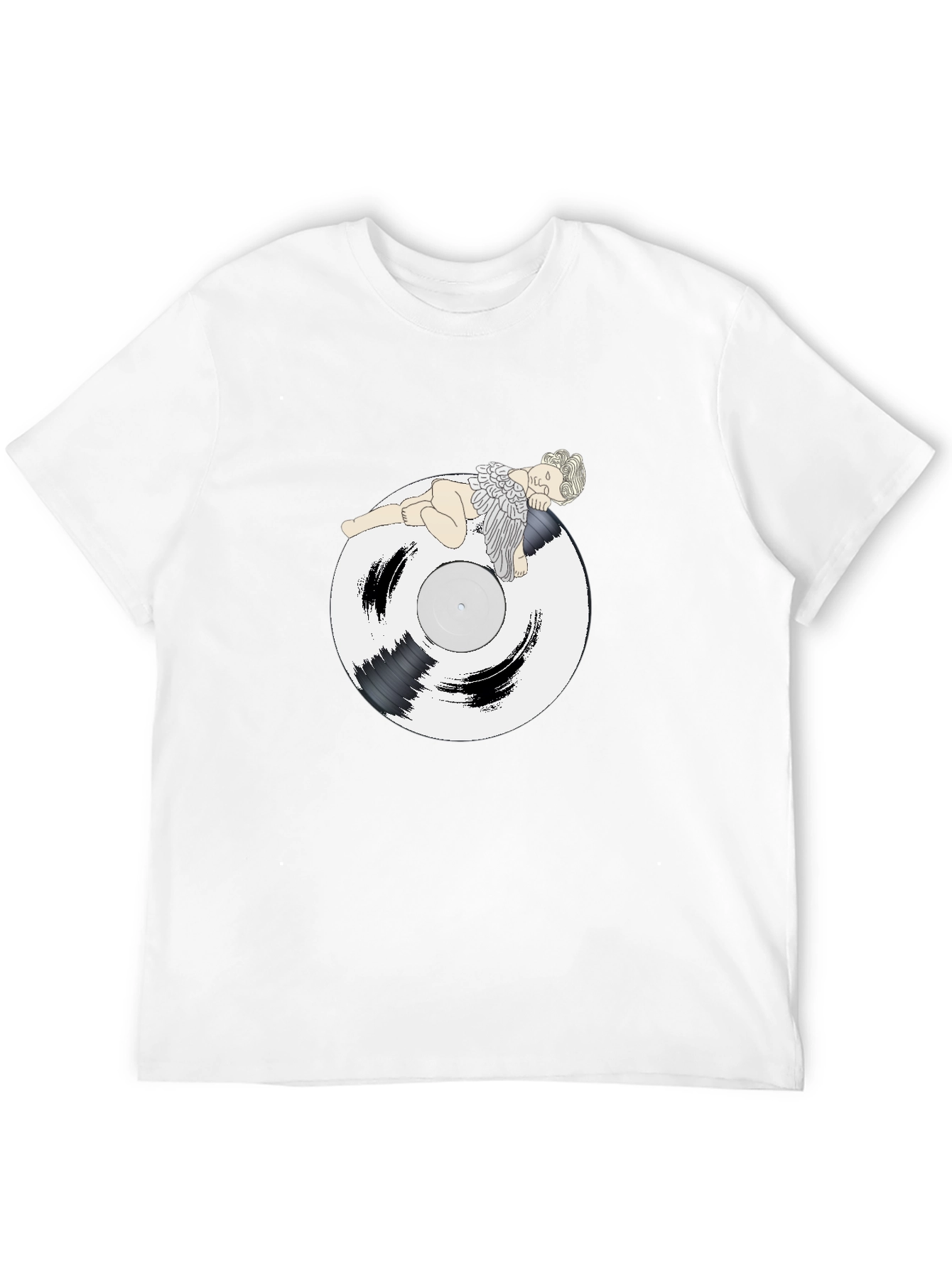 Angel Vinyl Record Graphic T-Shirt