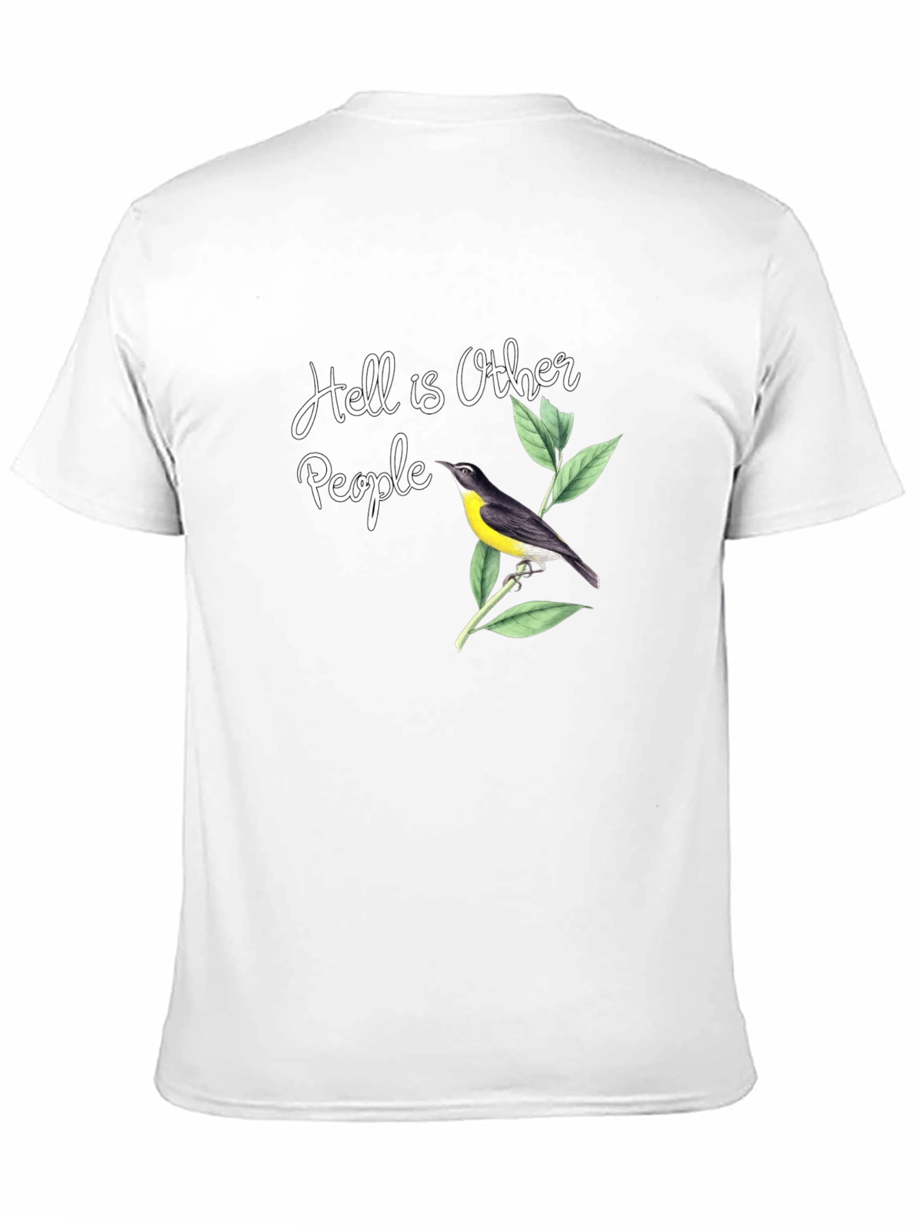 Hell is Other People Bird T-Shirt