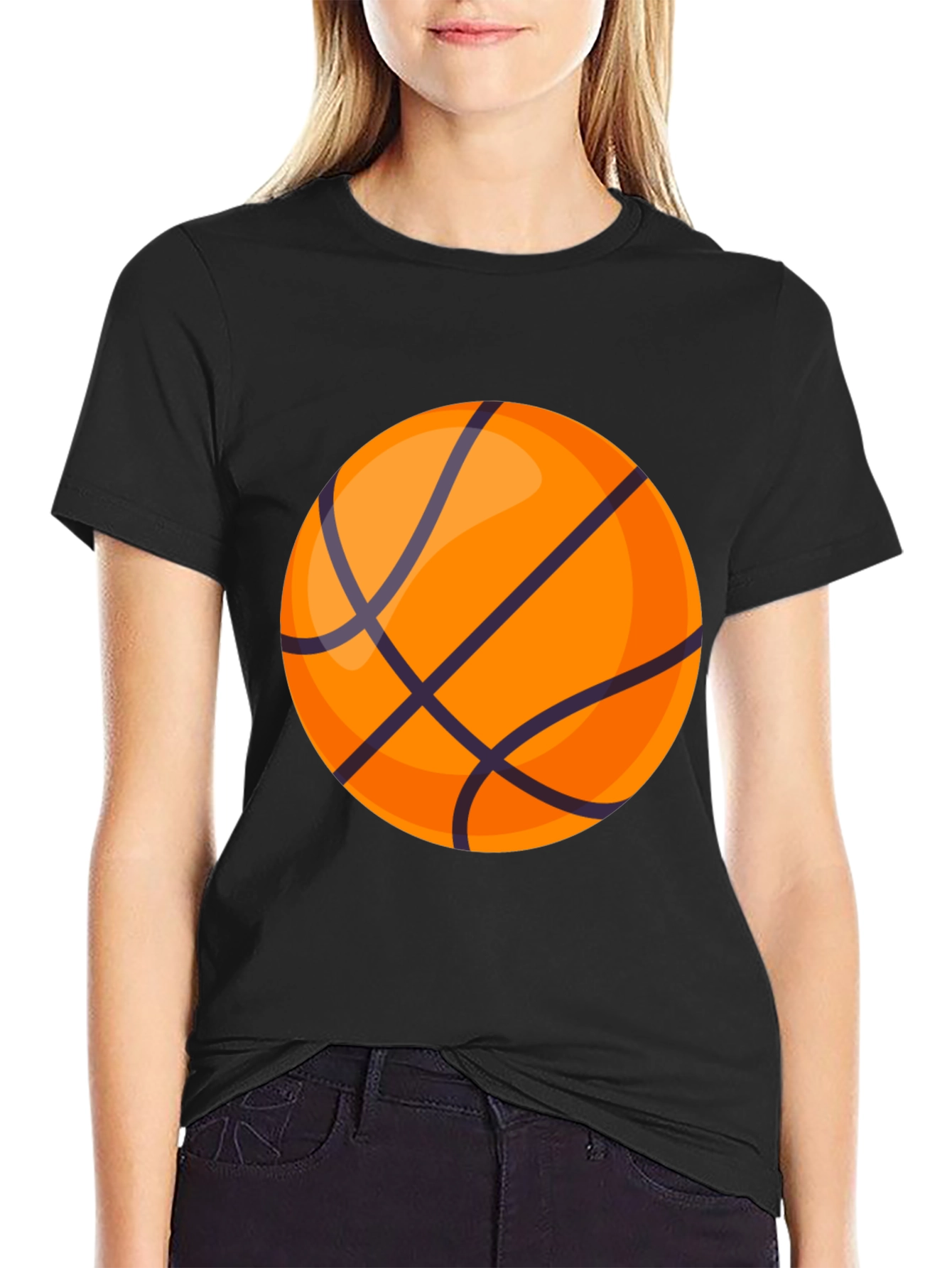 Basketball Graphic Black T-Shirt