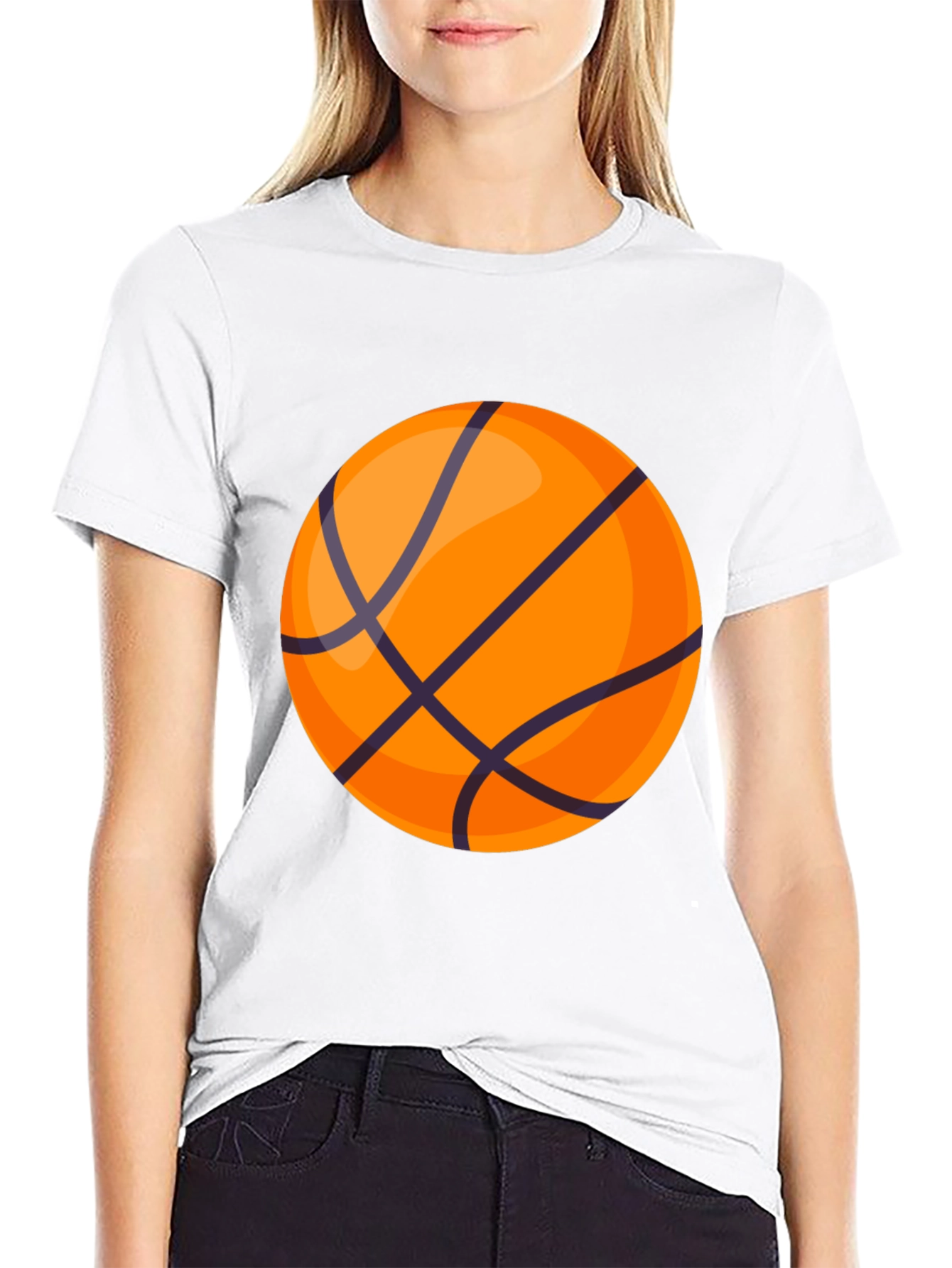 Basketball Graphic Black T-Shirt