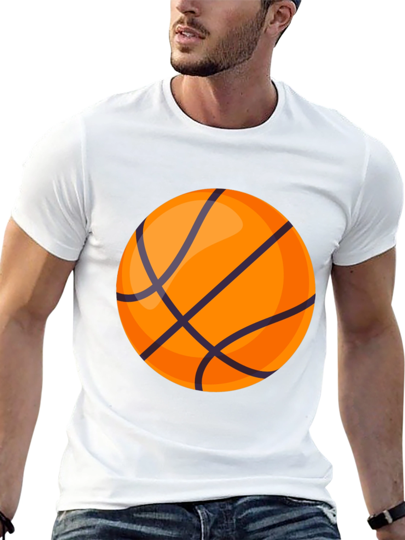 Basketball Graphic Black T-Shirt