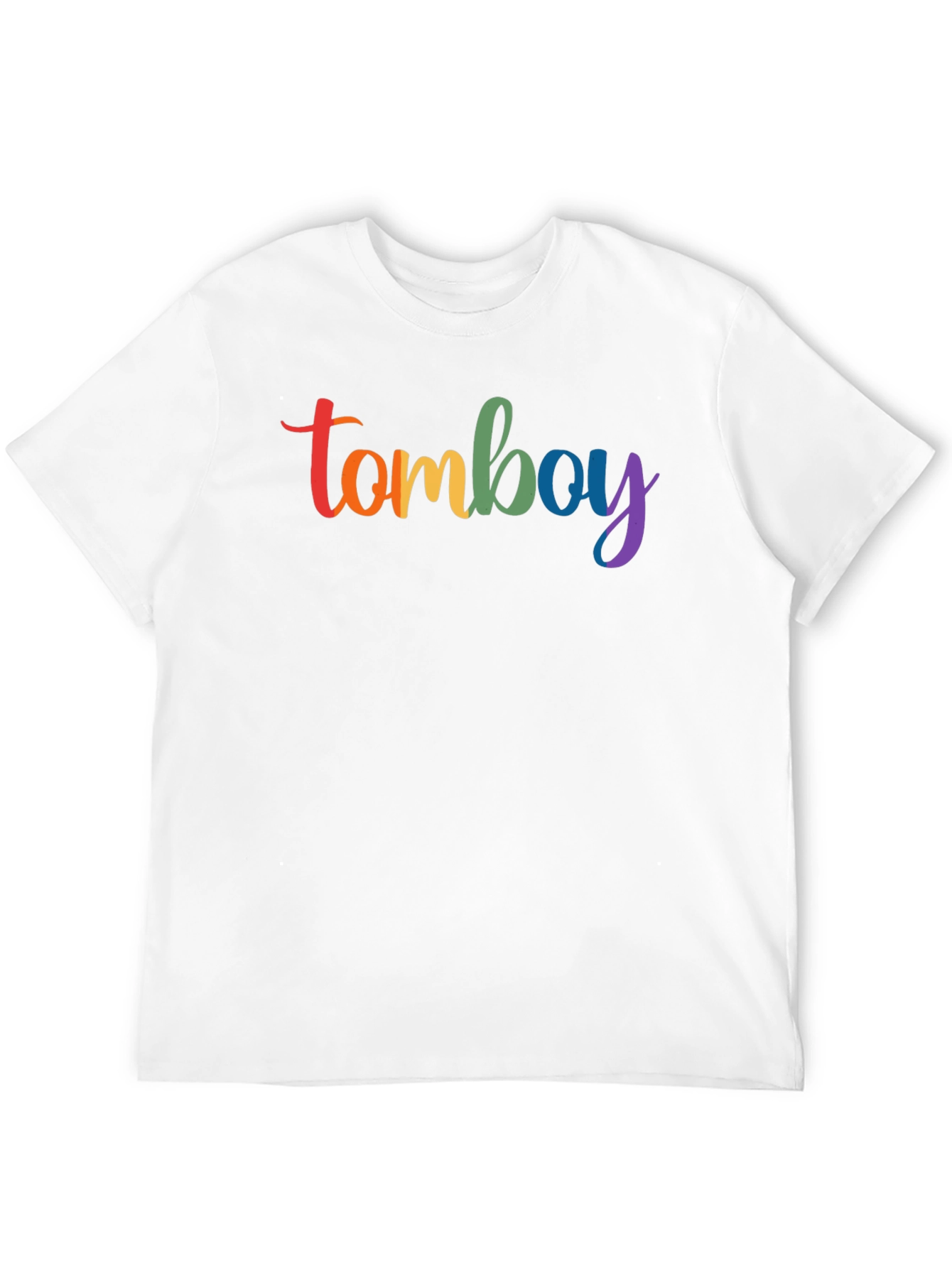 Rainbow Tomboy Graphic Black T-Shirt