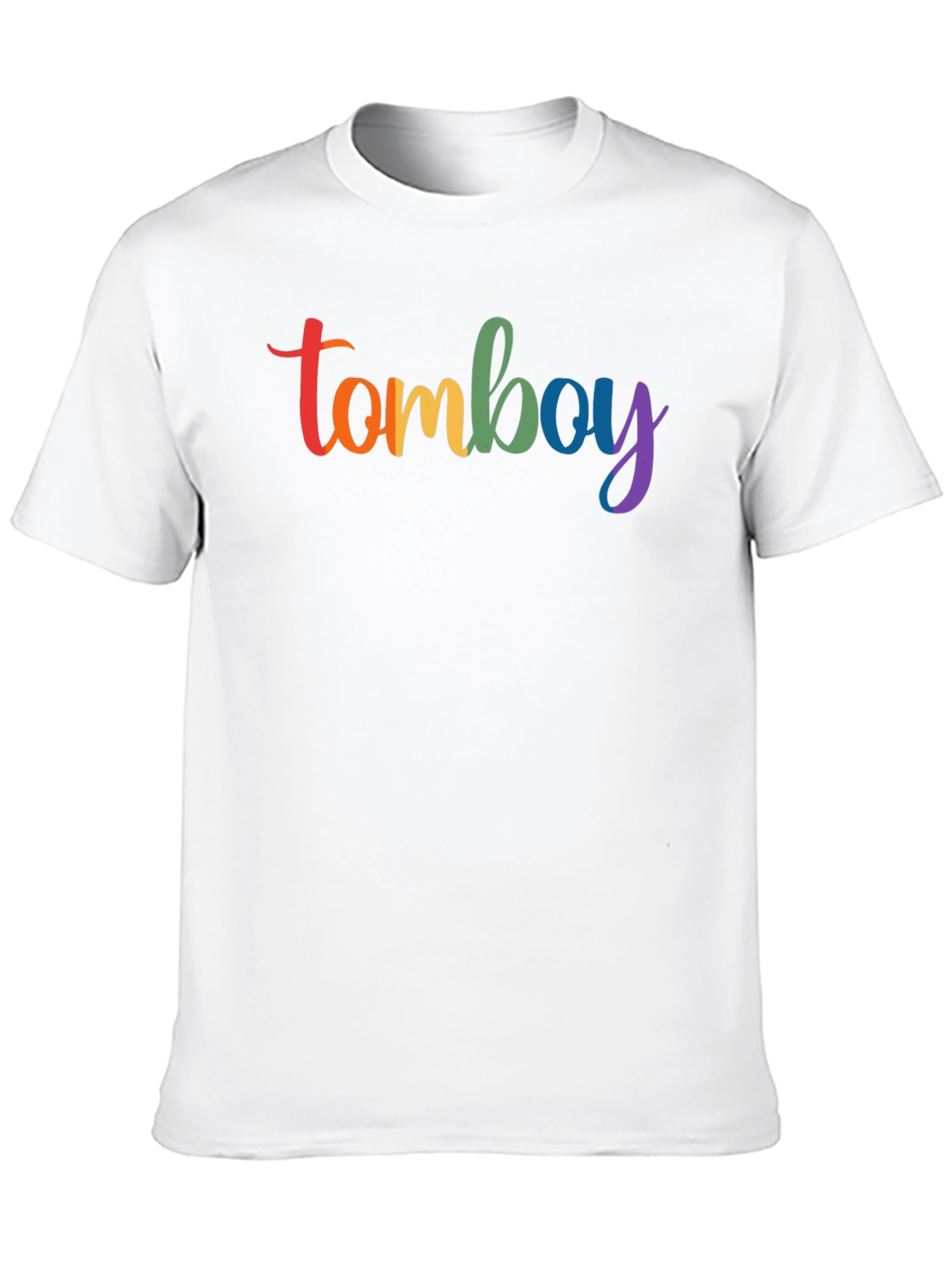 Rainbow Tomboy Graphic Black T-Shirt
