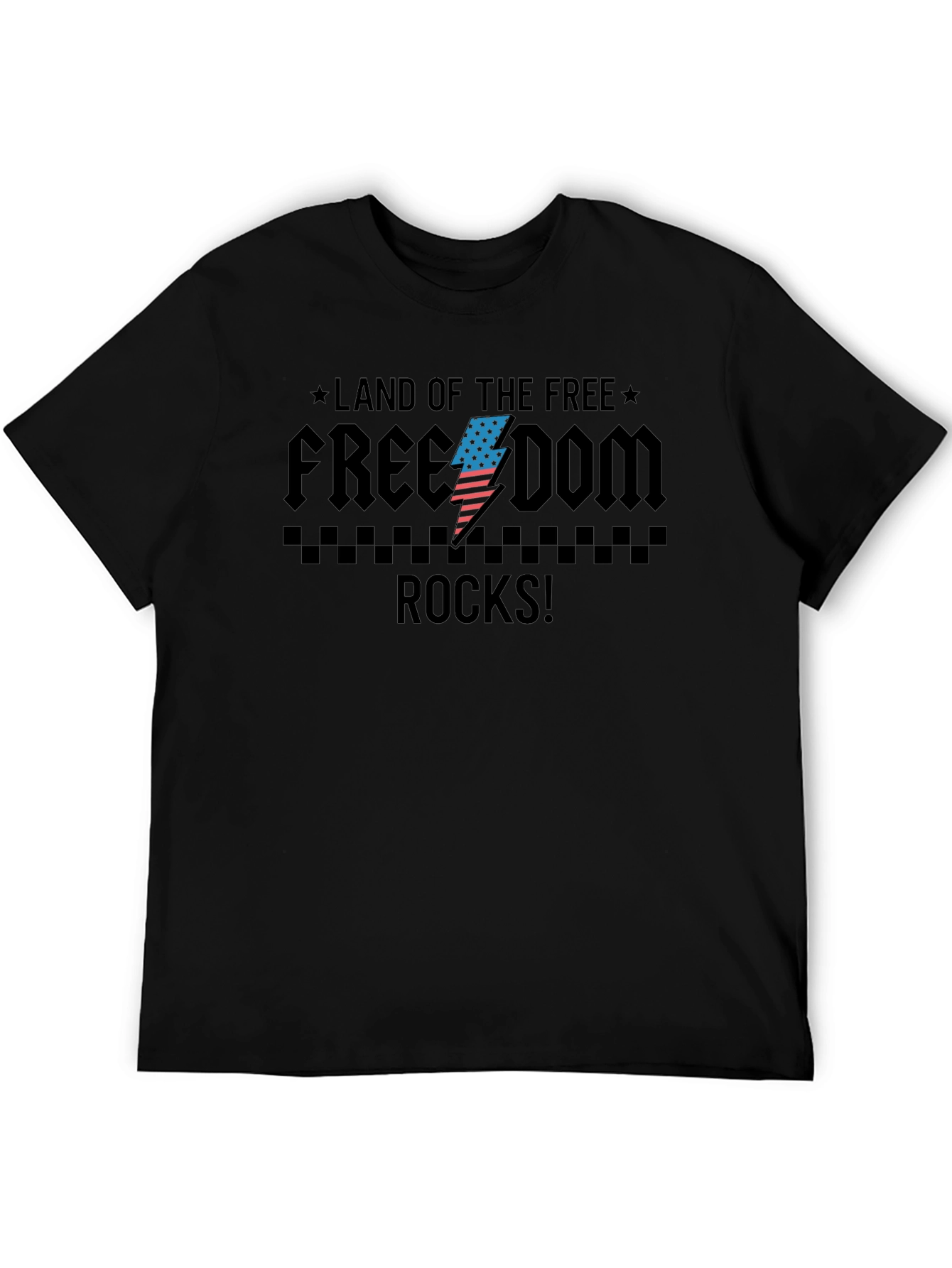 Freedom Rocks Graphic T-Shirt - Patriotic Design
