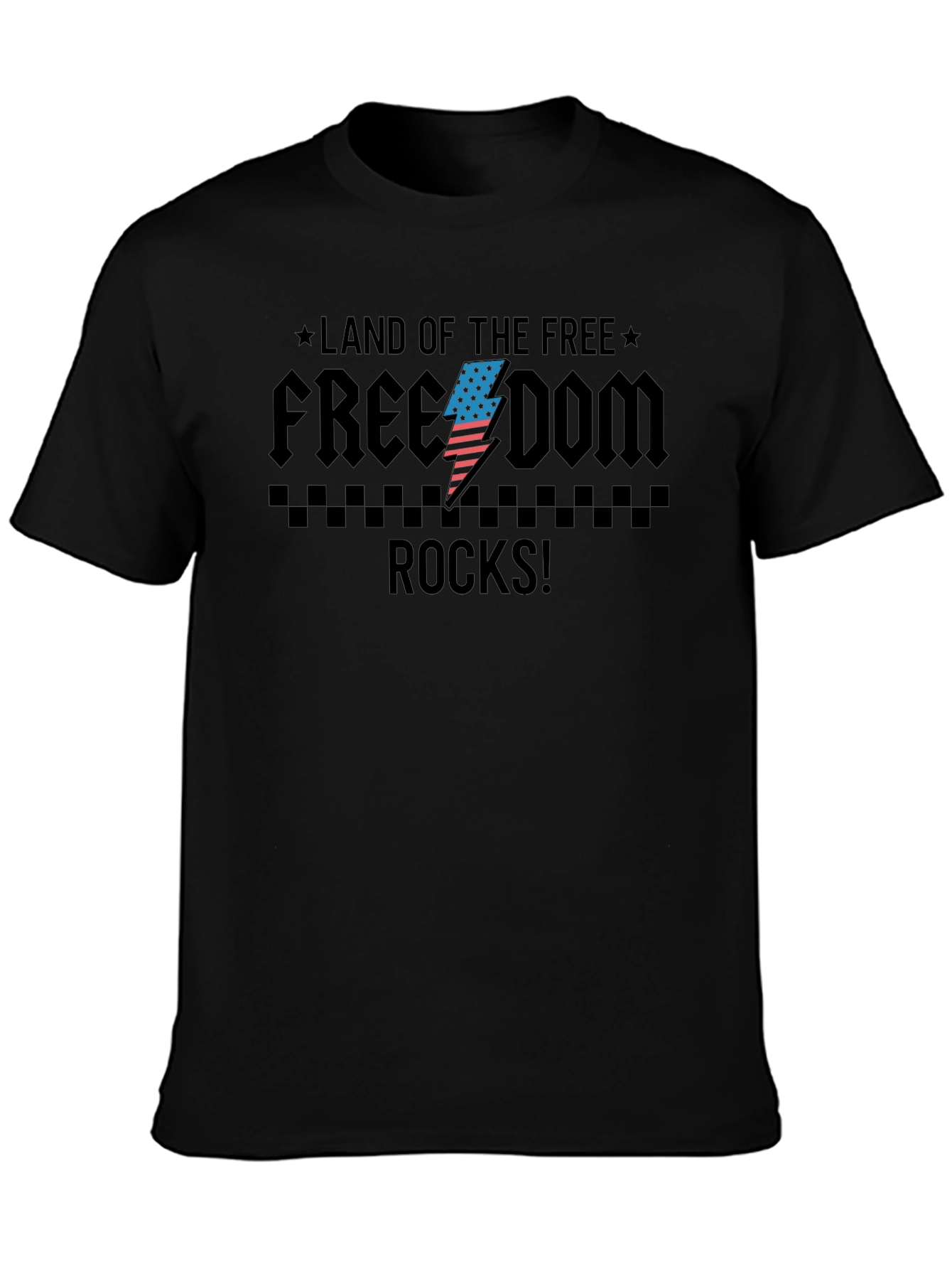 Freedom Rocks Graphic T-Shirt - Patriotic Design